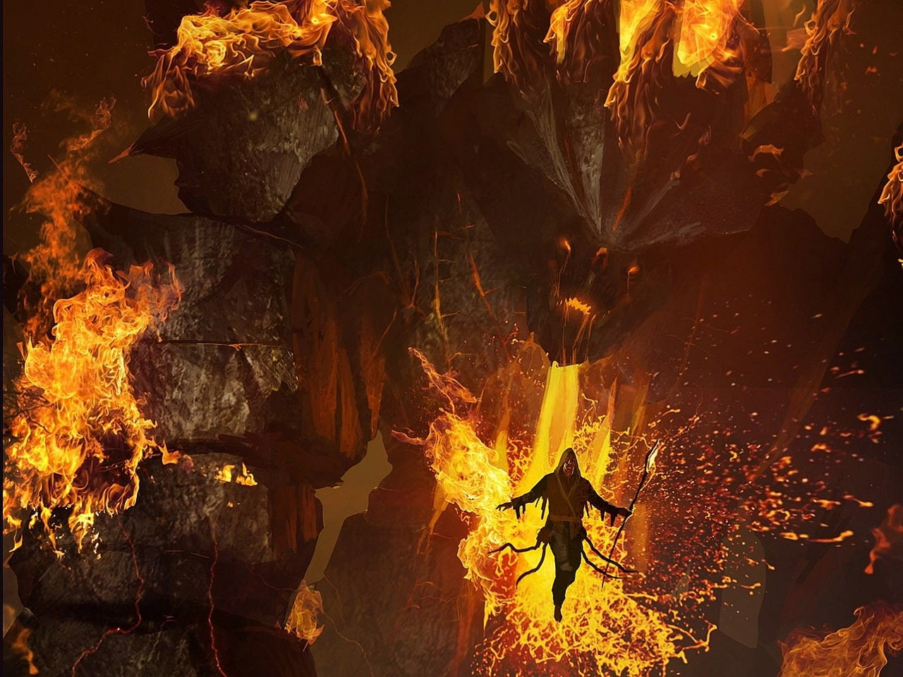 Creature, Terry Hicks, 720P, Dark, HD Wallpaper