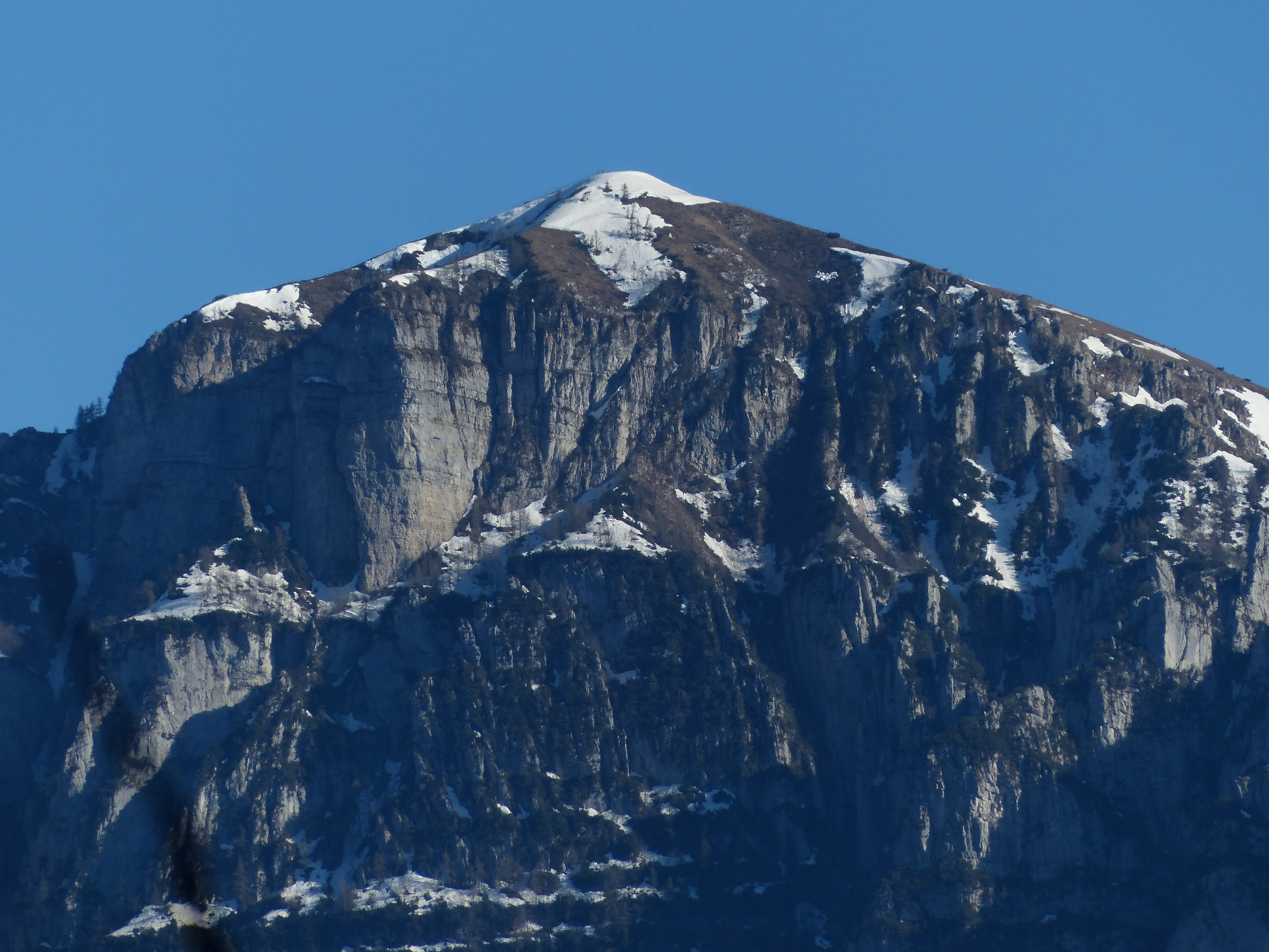 della, clear sky, monte baldo, mountain peak, Malcesine, cold temperature, solid, mountain, cima della colma, winter, nature, outdoors, scenics - nature, HD Wallpaper