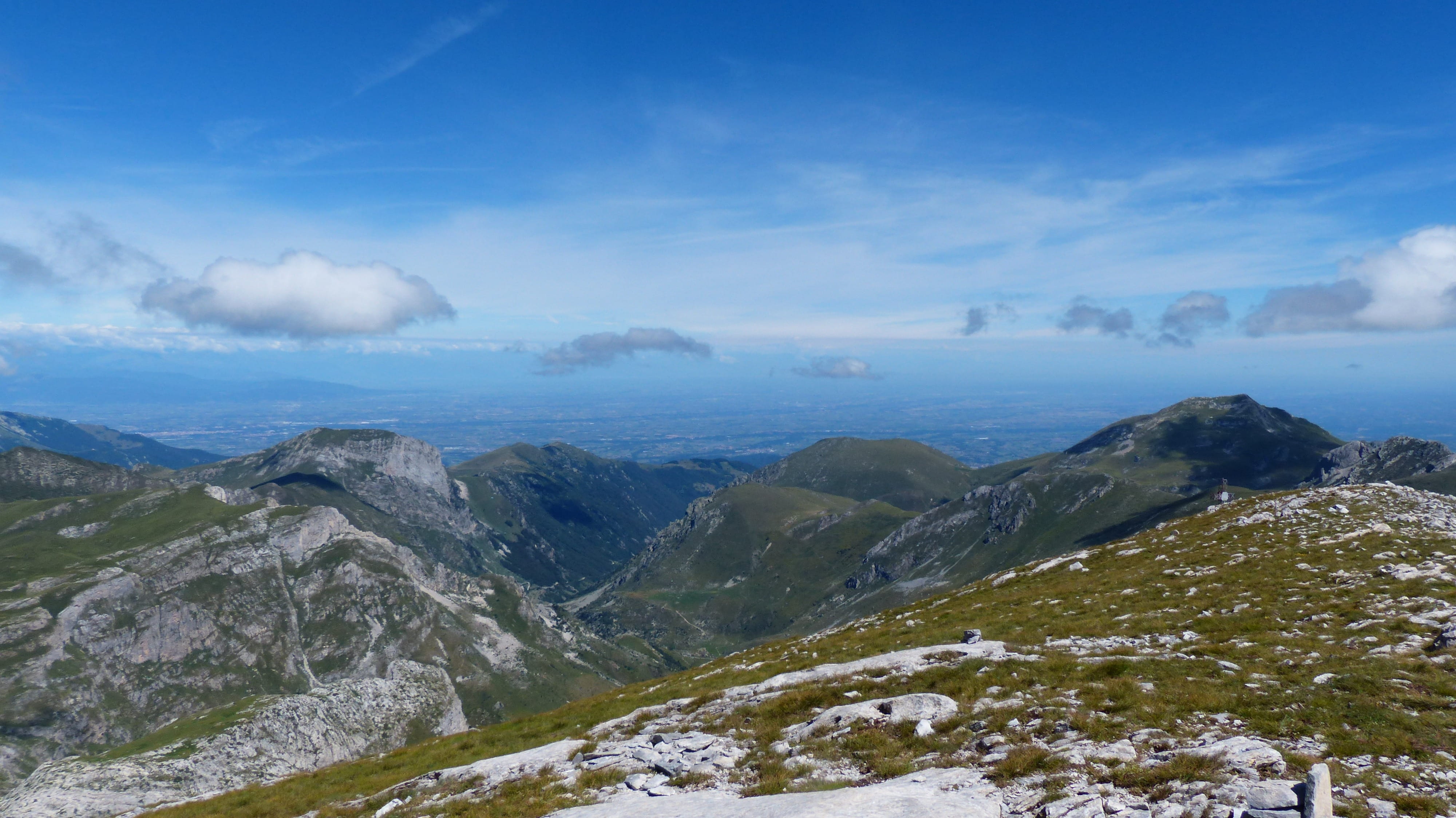 no people, distant view, remote, alpine, nature, saline, view, mountains, italy, outdoors, cloud - sky, beauty in nature, scenics - nature, land, non-urban scene, HD Wallpaper