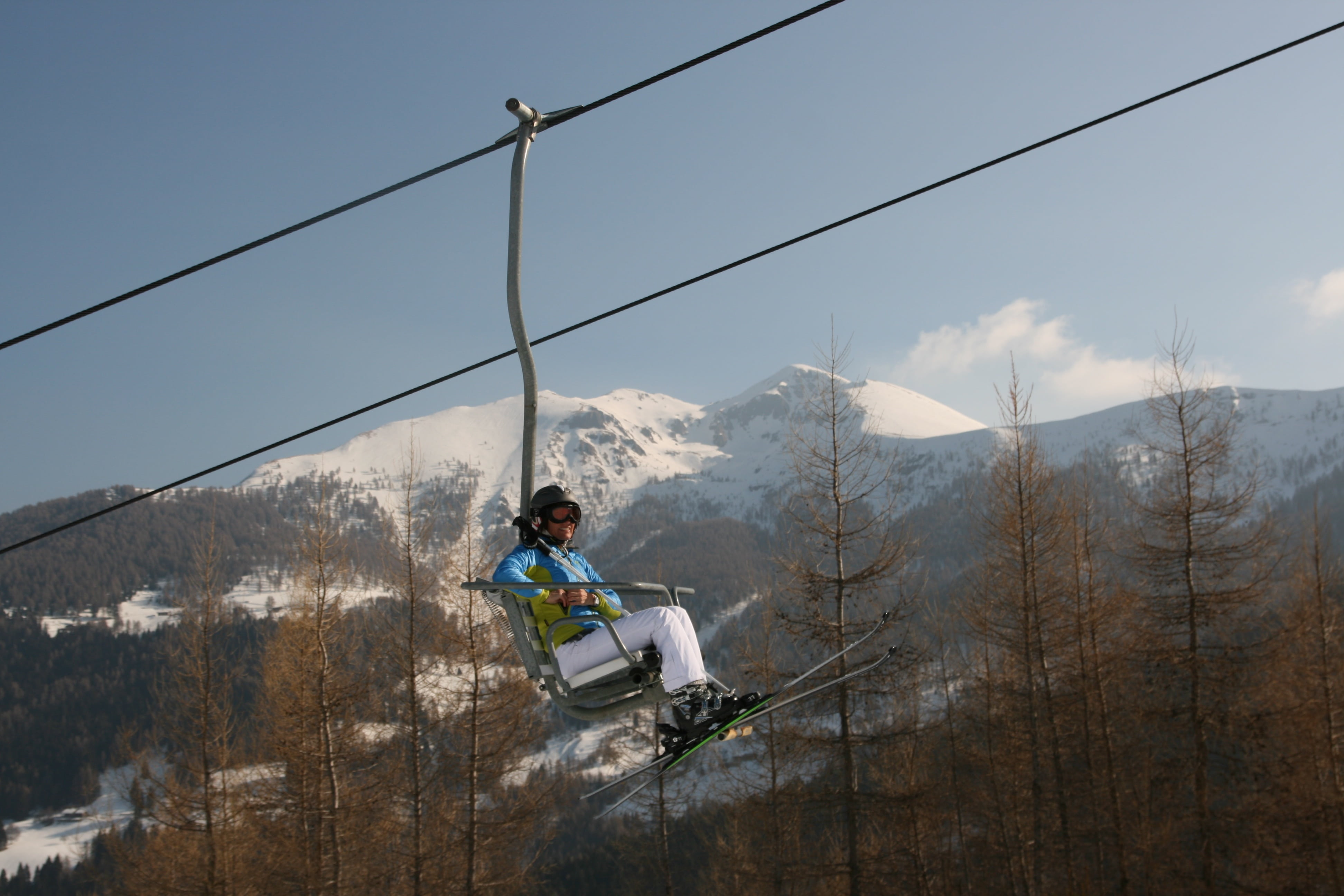 power supply, sky, snow, trentino, full length, leisure activity, lagorai, chairlift, day, one person, electricity, cold temperature, nature, 4K, mountain range, HD Wallpaper