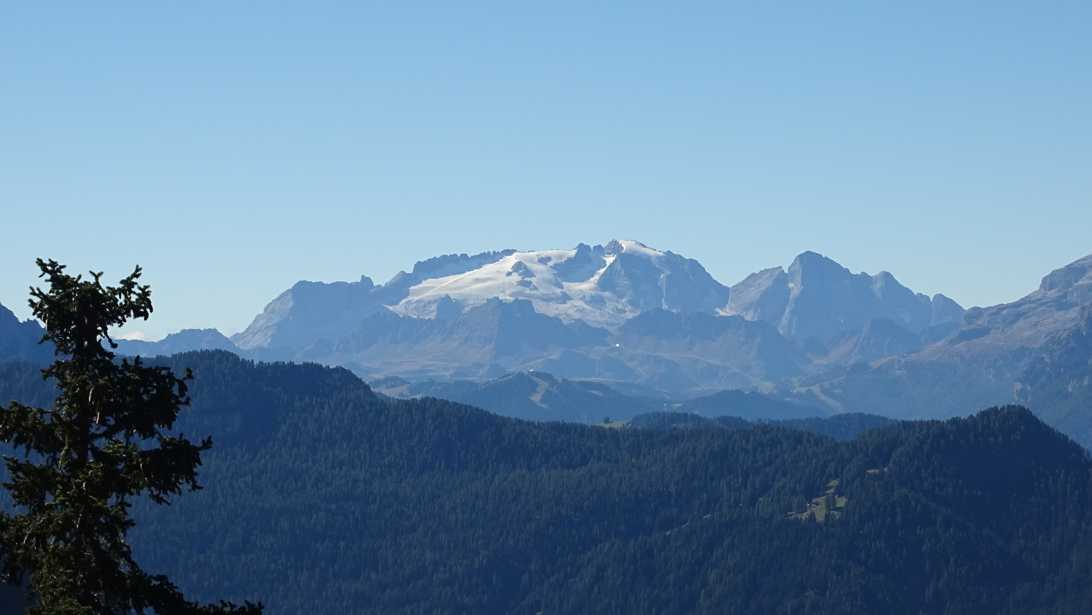 clear sky, non-urban scene, sky, beauty in nature, outdoors, snowcapped mountain, mountain peak, scenics - nature, blue, tranquility, mountain range, landscape, HD Wallpaper