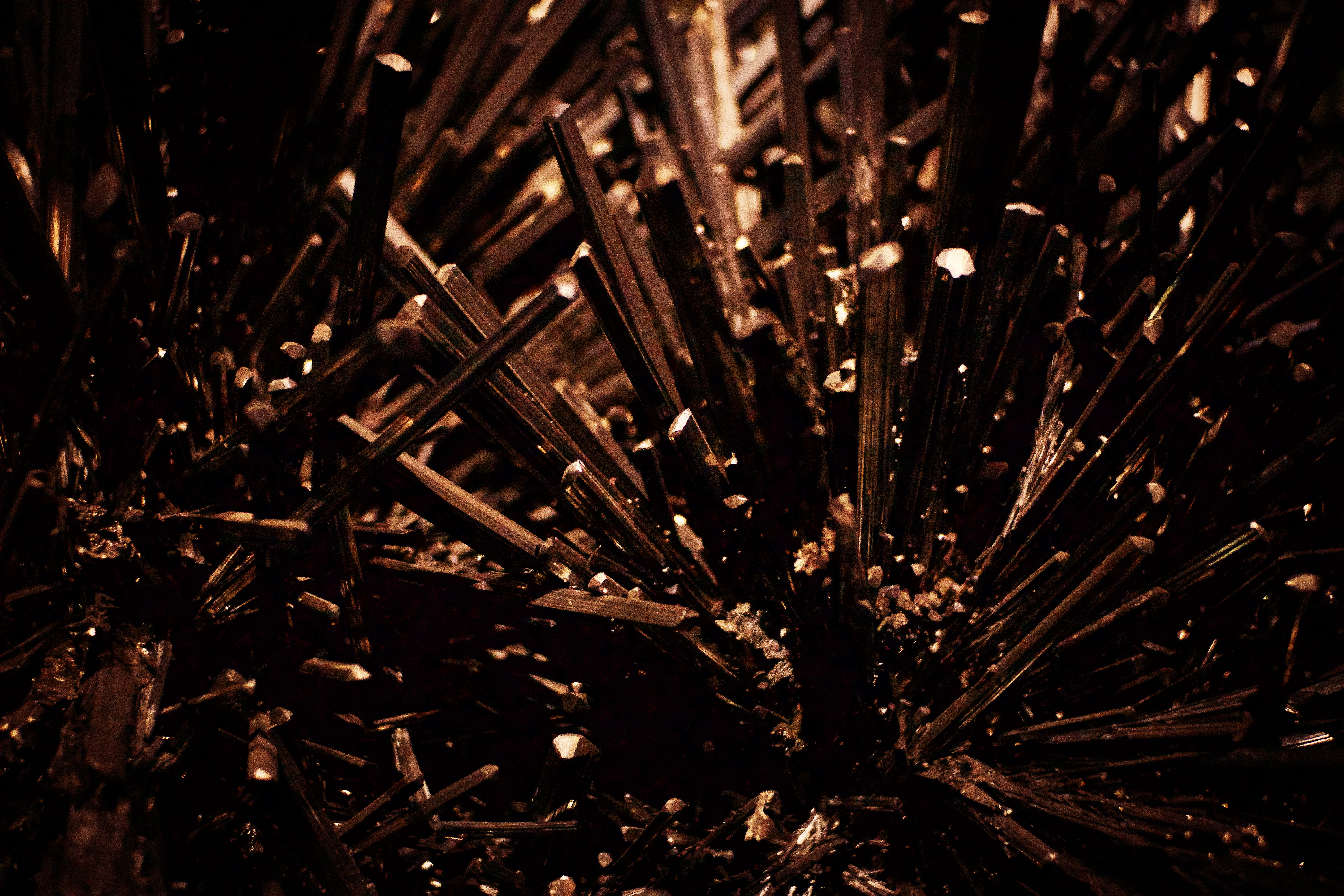 houston museum of natural science, dark, metal industry, cullen hall of gems and minerals, pattern, close-up, crystals, no people, full frame, earth, museum, HD Wallpaper