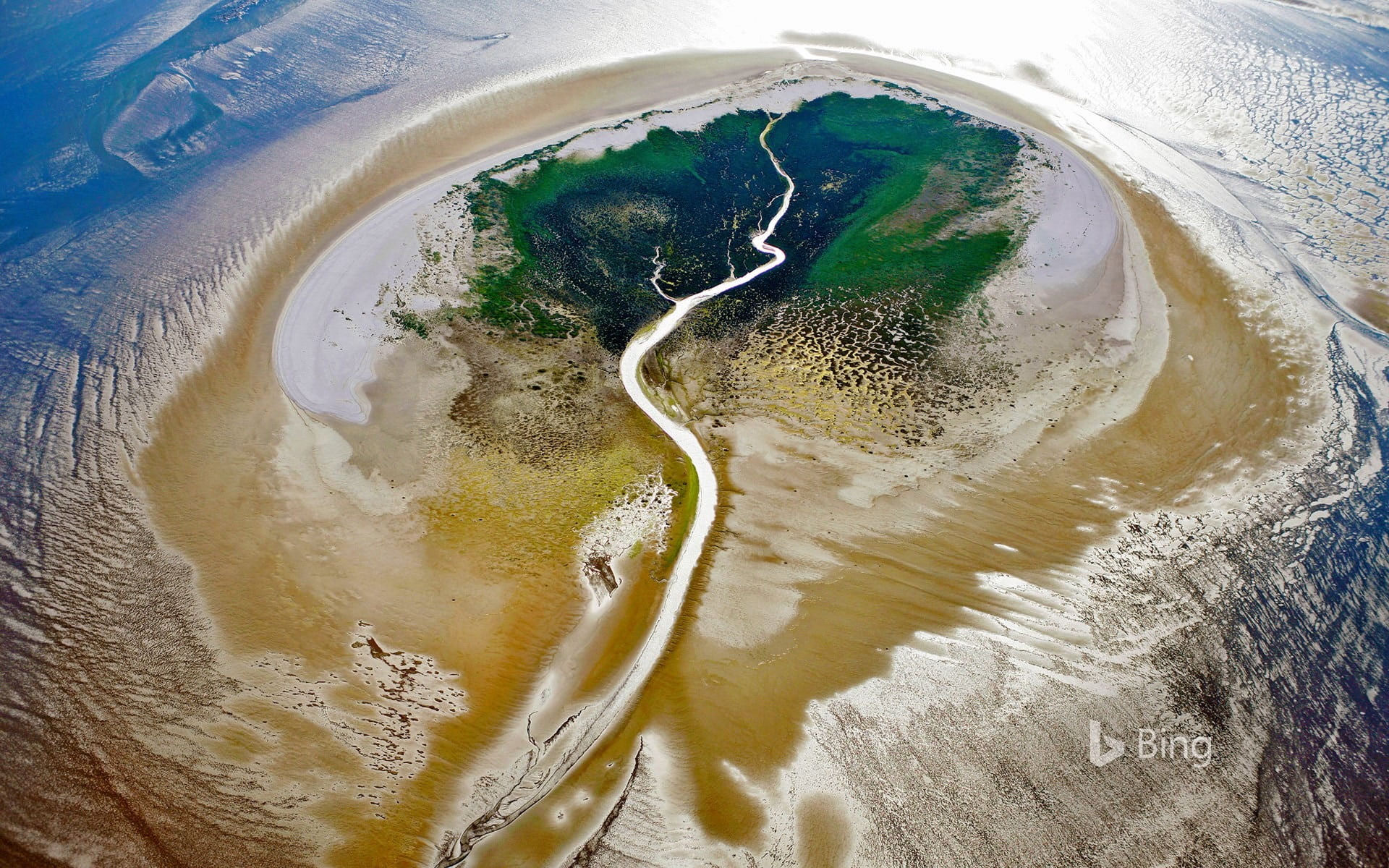 land, des, beach, sand, aerial view, scenics - nature, aquatic sport, directly above, wave, day, frisian, sea, islands, high angle view, bing, netherlands, HD Wallpaper