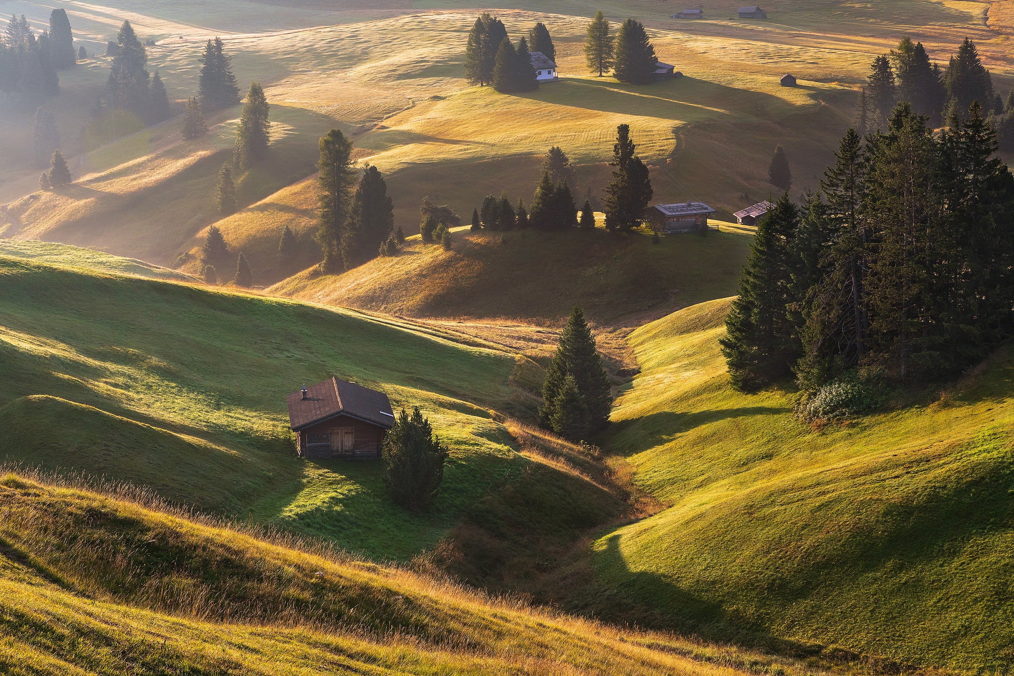 1080P, Alpe di Siusi, Dolomites, Italy, HD Wallpaper