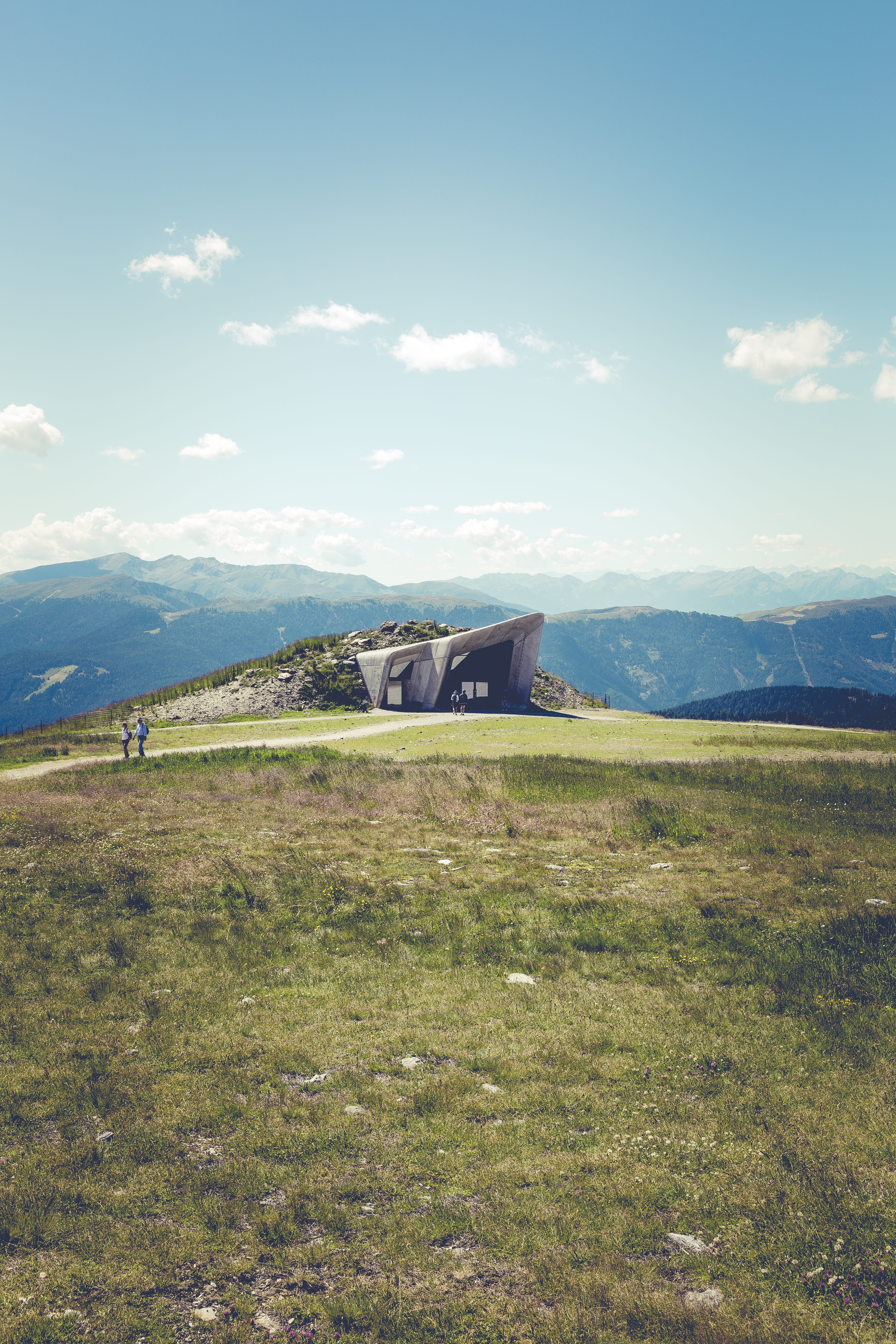 transportation, landscape, travel, vacations, land vehicle, more, viewpoint, destination, mountain, outdoors, alpine, grass, messner, trees, nature park, Phone HD Wallpaper
