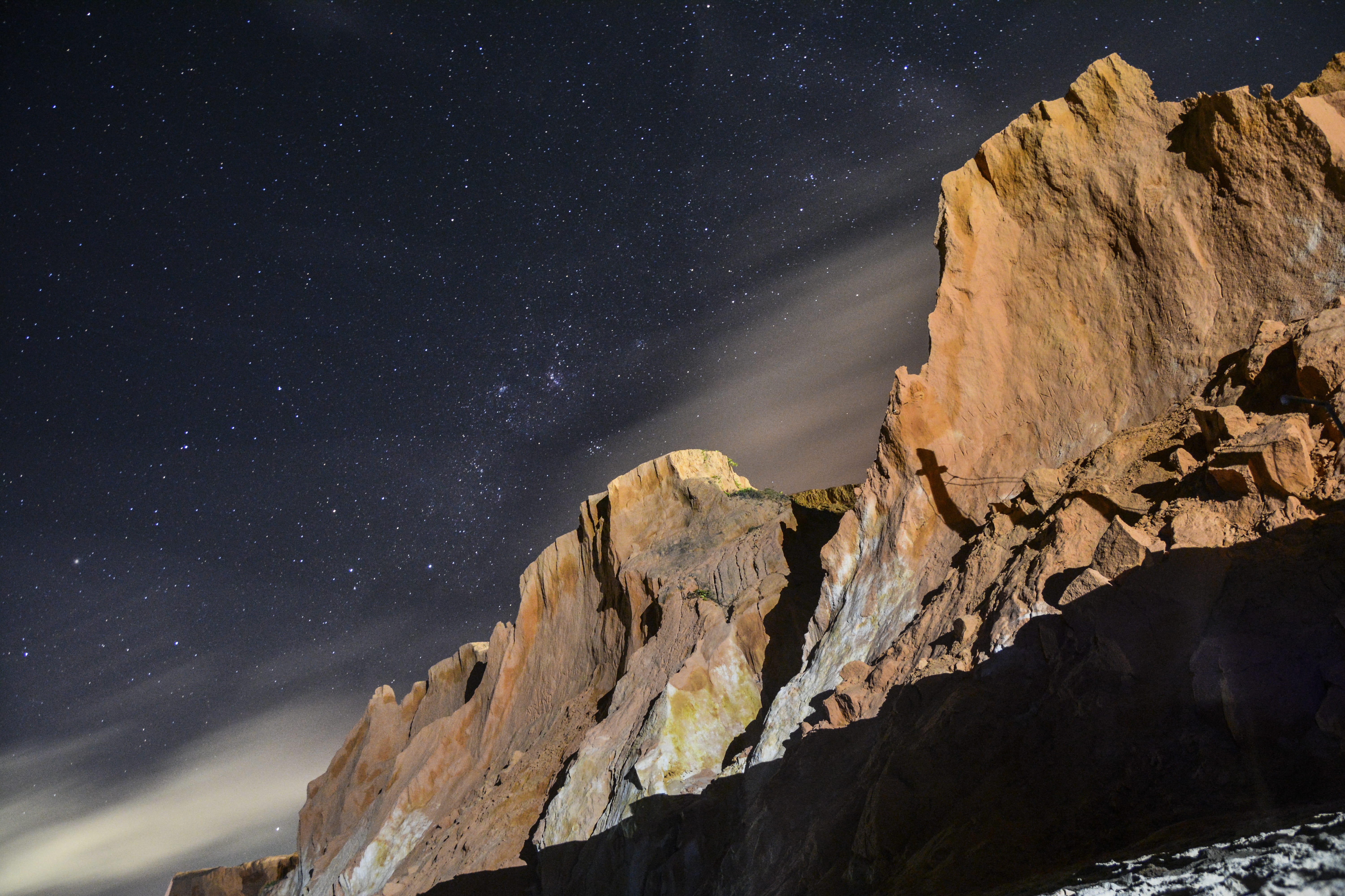 sky, phone, universe, nature, aerial, tranquil scene, socal, milky way, outer space, star field, outdoors, space, exposure, nebula, galaxy, night, rock formation, HD Wallpaper
