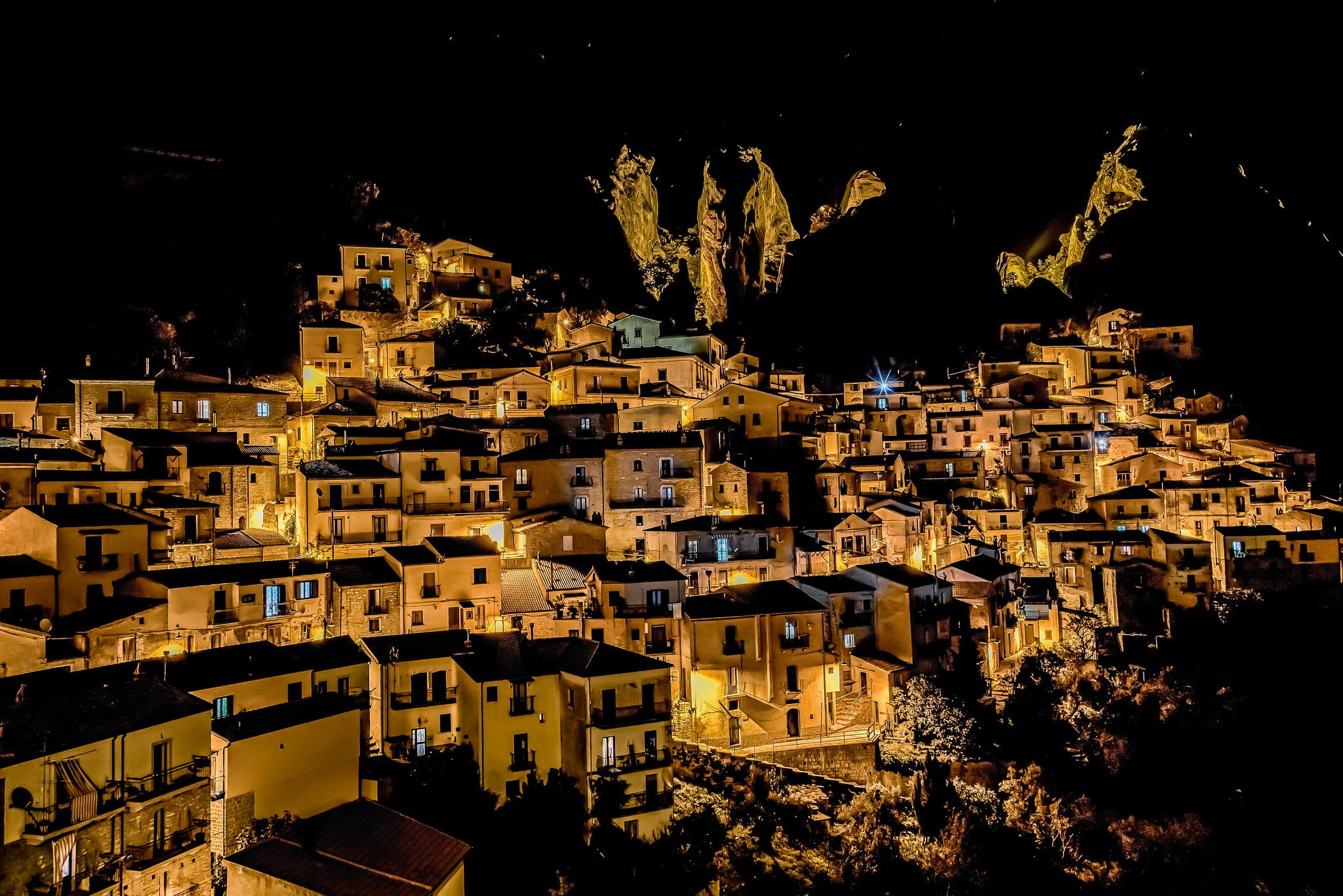 Basilicata, Italy, 1080P, Castelmezzano, HD Wallpaper