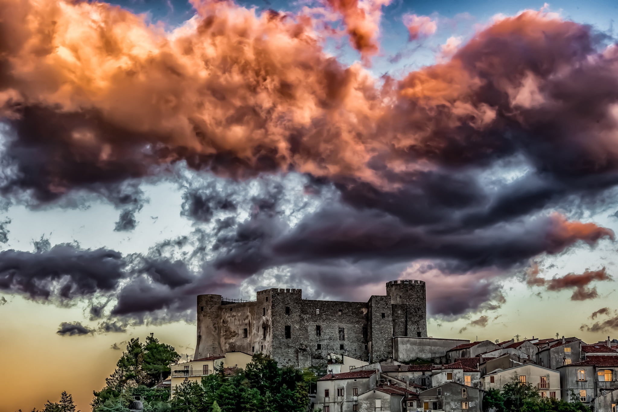 Italy, Basilicata, 1080P, Moliterno, HD Wallpaper