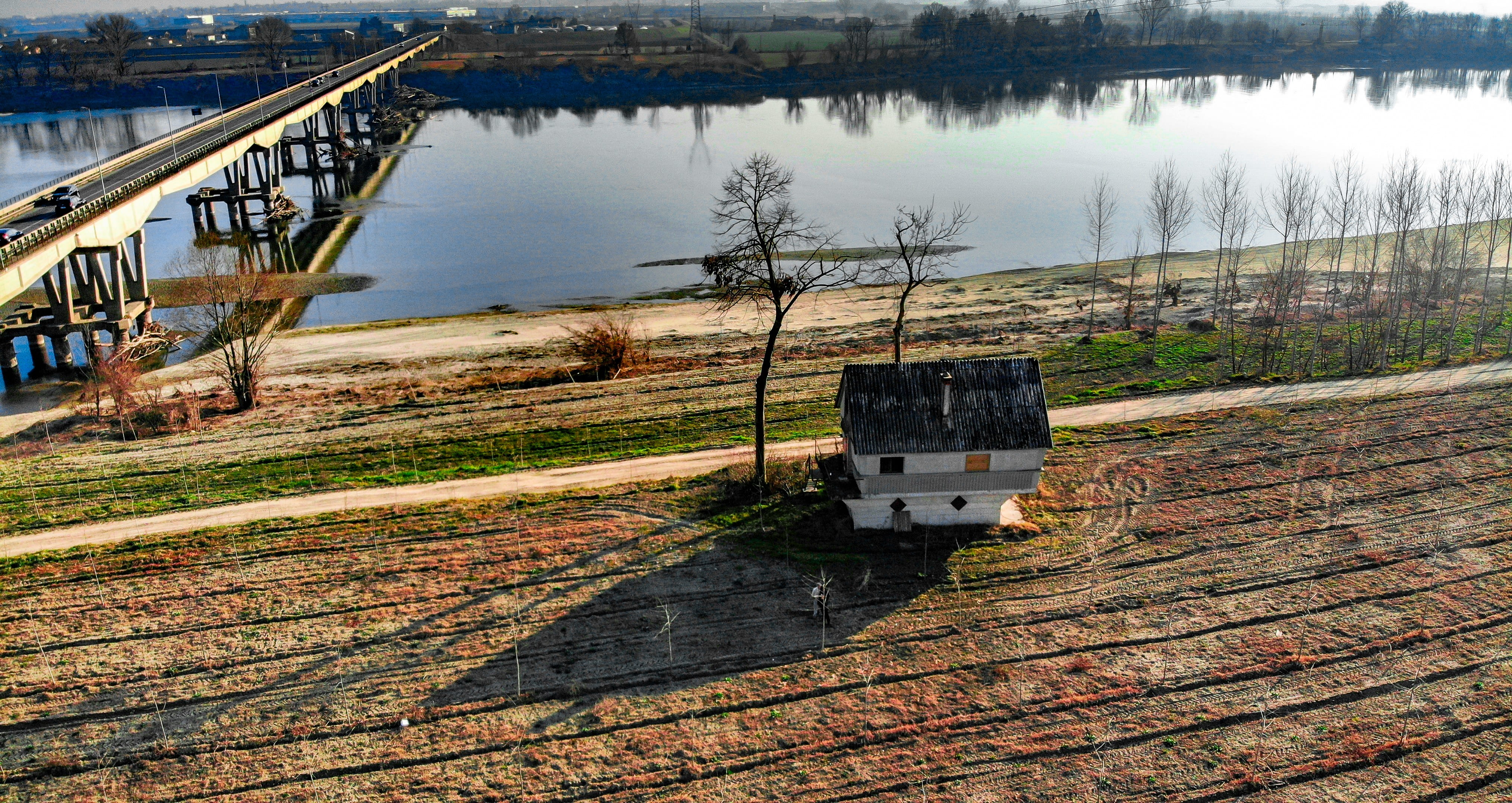 pavia, industry, trip, outdoors, aerial view, river, drone, refuge, landscape, built structure, no people, campaign, architecture, means of transport, italy, HD Wallpaper