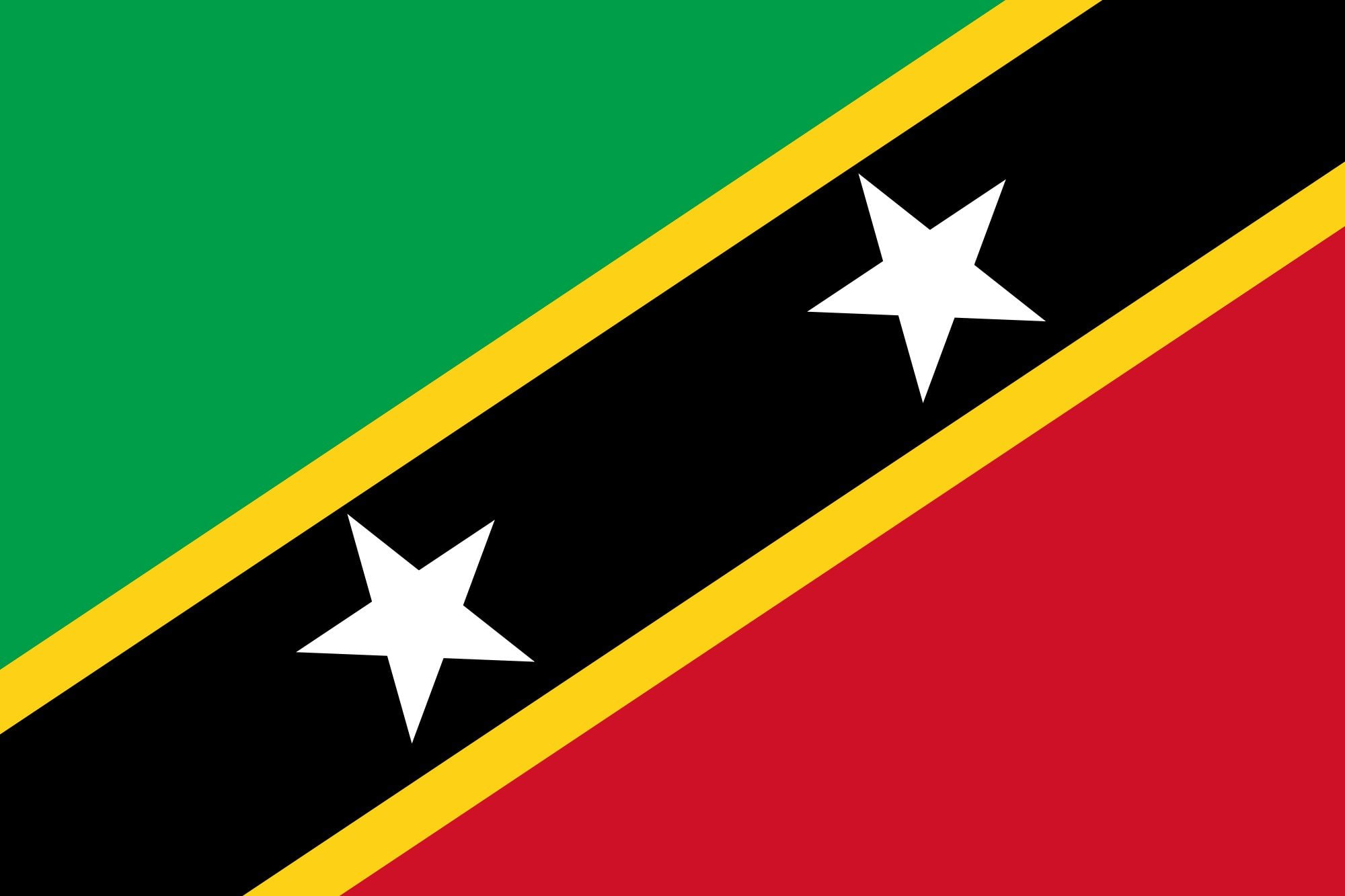 kitts, 1080P, saint, nevis svg, 2000px flag, HD Wallpaper