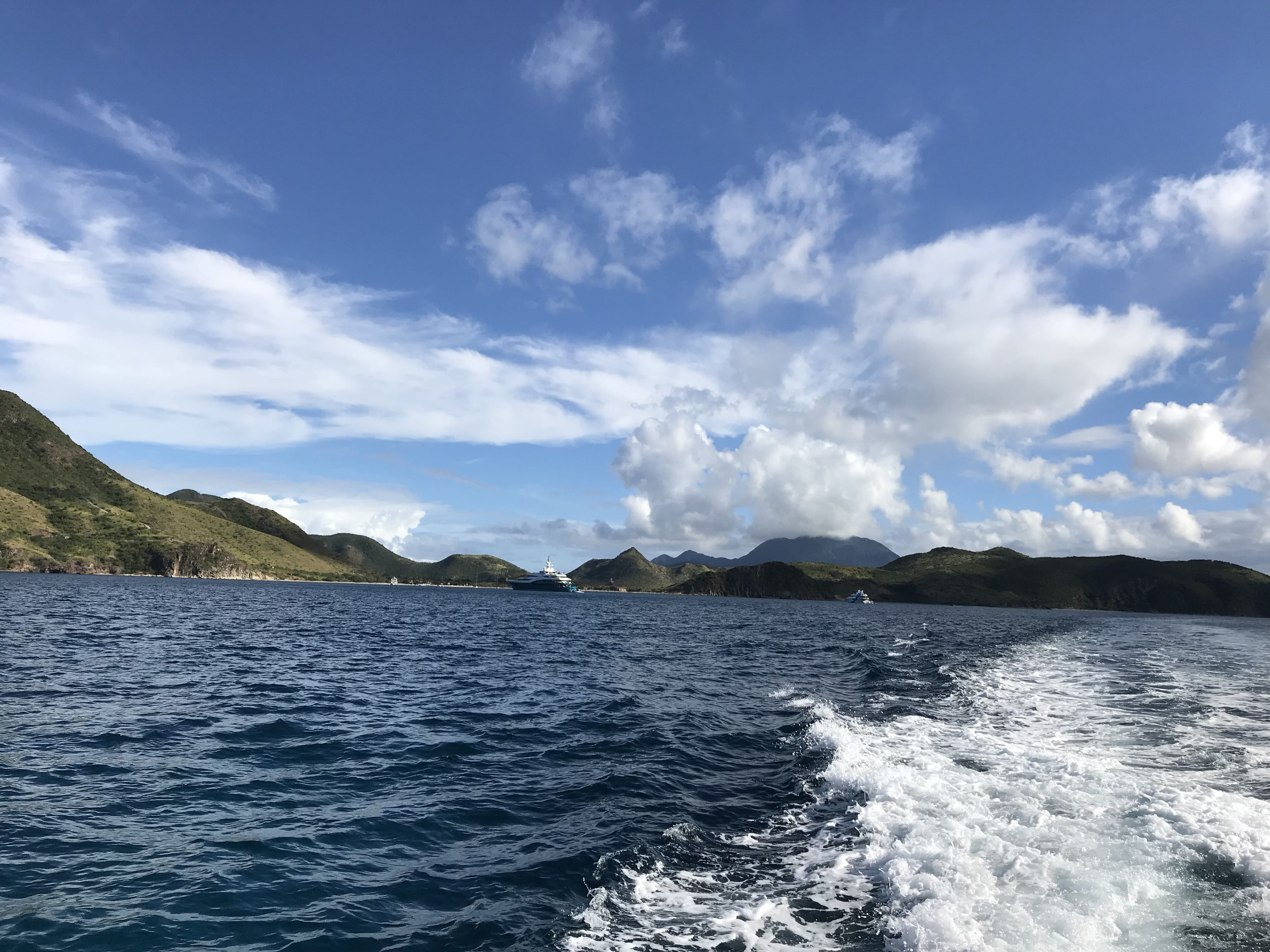 cloud - sky, remote, sea, power in nature, islands, 4K, mountain, island, water, motion, clouds, tranquility, beauty in nature, no people, idyllic, nature, HD Wallpaper