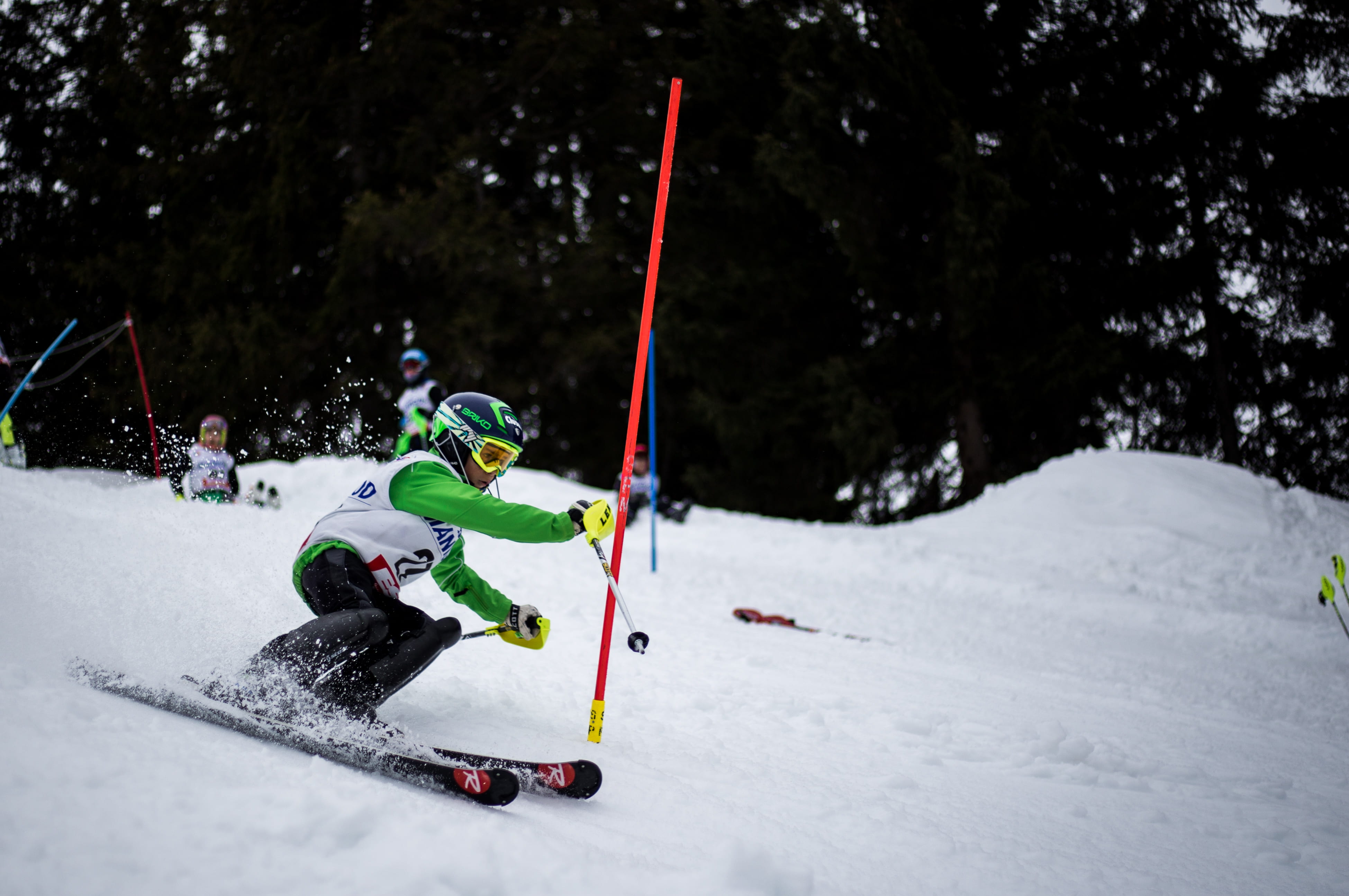 ski, snow, kid, nature, leisure activity, 4K, skill, cold temperature, ski-wear, motion, slalom, manigod, skiing, plant, ski pole, alp, one person, france, HD Wallpaper