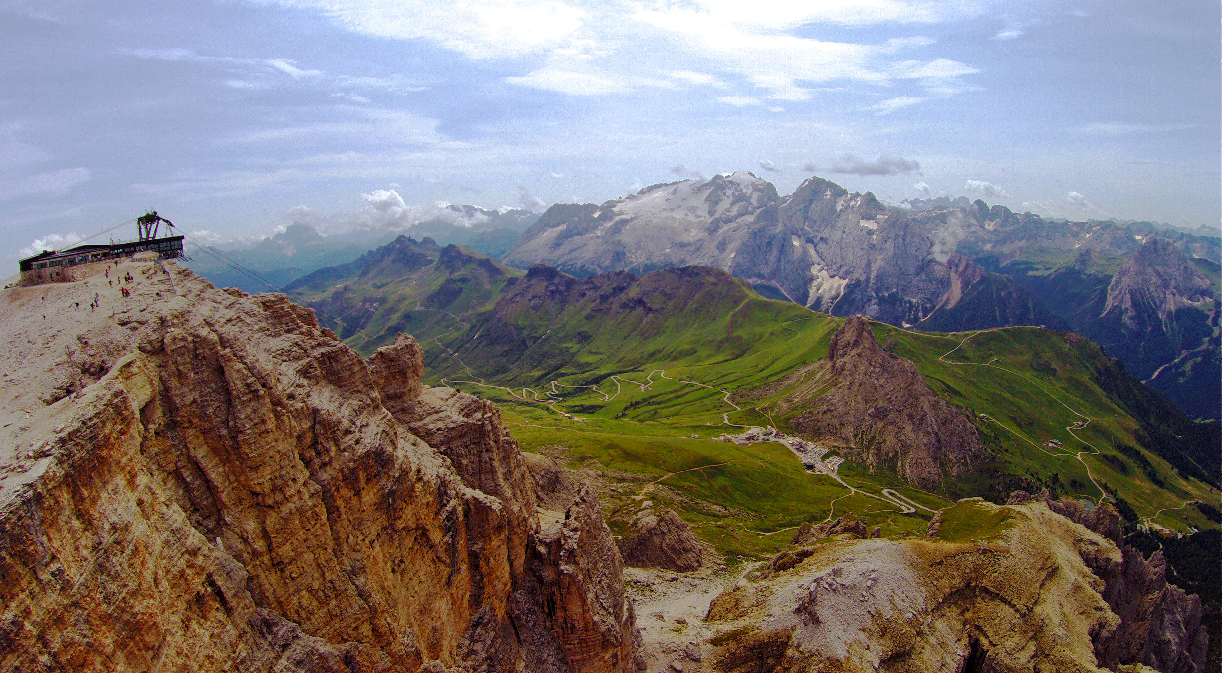 trentino, mountain, rock, no people, beauty in nature, 4K, aerial, non-urban scene, rocks, tranquility, nature, peak, travel destinations, mountain range, HD Wallpaper