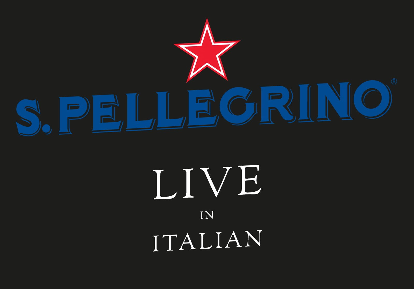 red, sign, text, copy space, blue, no people, live in italian stars sparkles italy brands trademark san pellegrino mineral water, arrow symbol, shape, star shape, HD Wallpaper