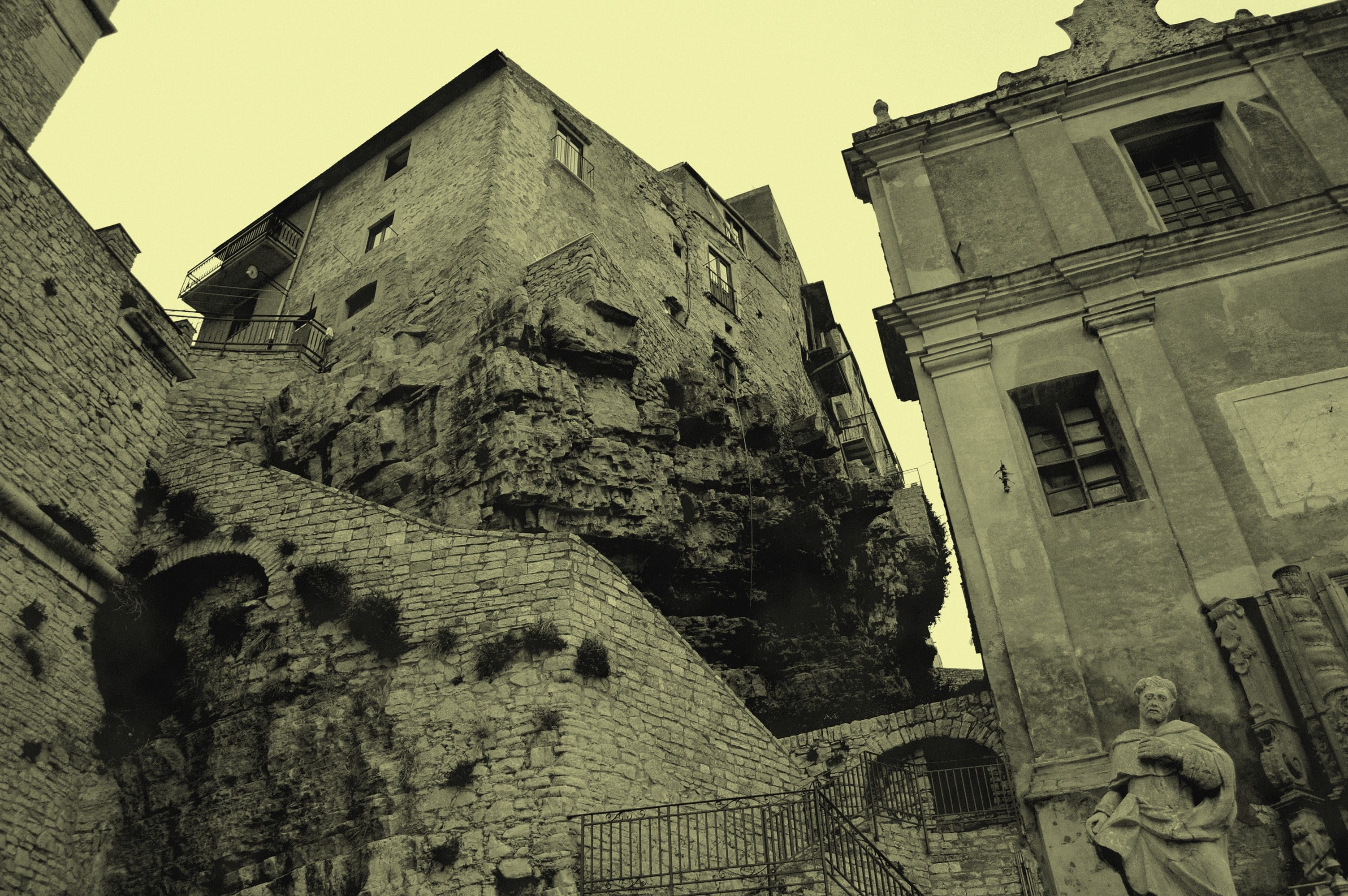 nature, the past, rocca, ancient civilization, place of worship, religion, ruined, built structure, no people, 2K, day, belief, building, history, travel destinations, HD Wallpaper