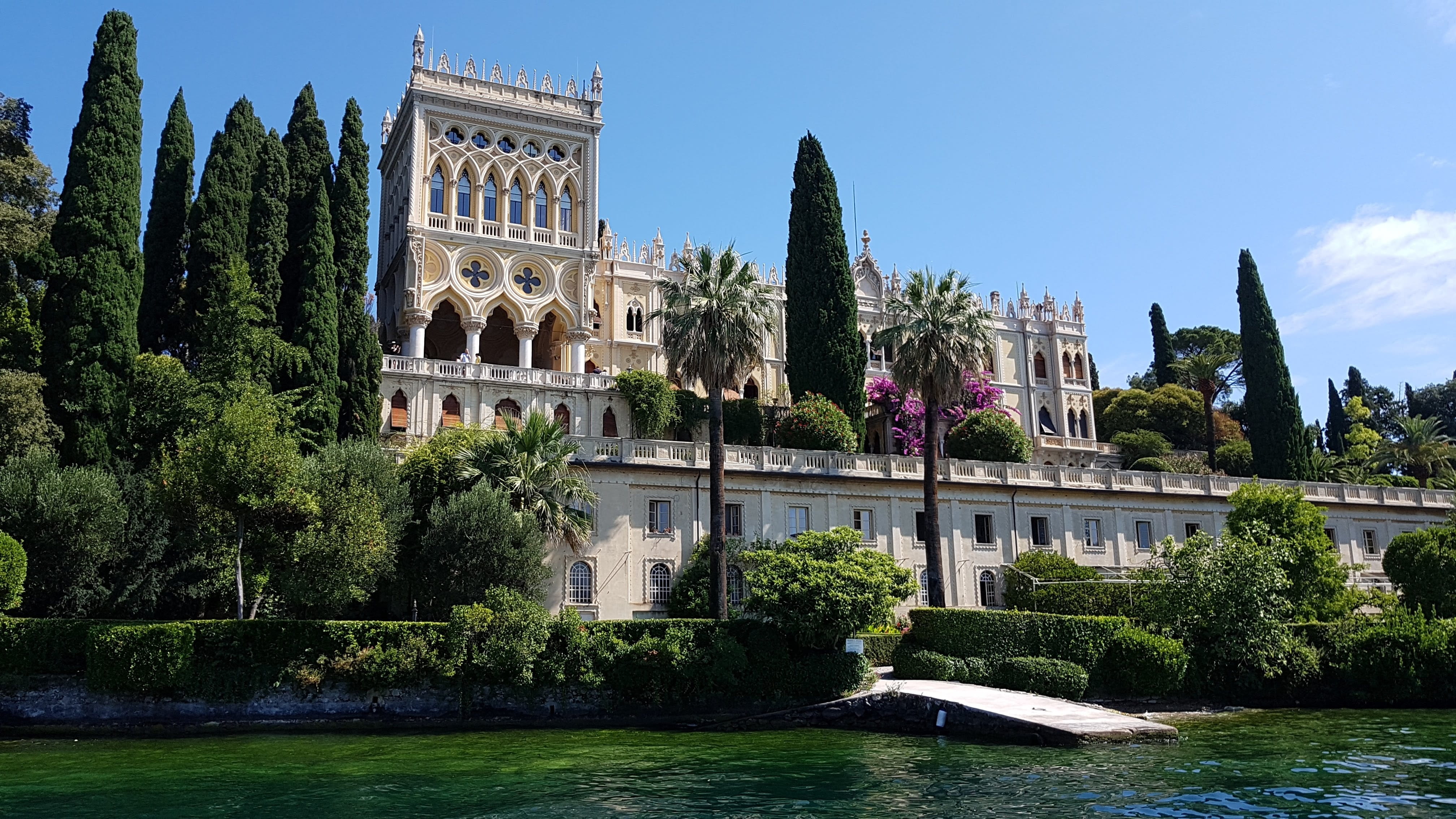 more, clear sky, 4K, travel, nature, city, lake, tourism, built structure, italy, lago di garda, water, day, no people, the past, travel destinations, HD Wallpaper