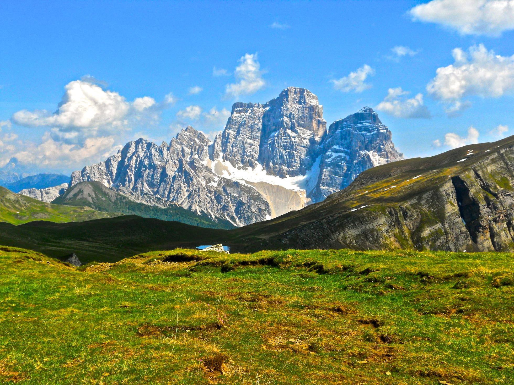 mount pelmo, 1080P, mount, cloud, nature, pelmo, mountain, nature and landscapes, HD Wallpaper
