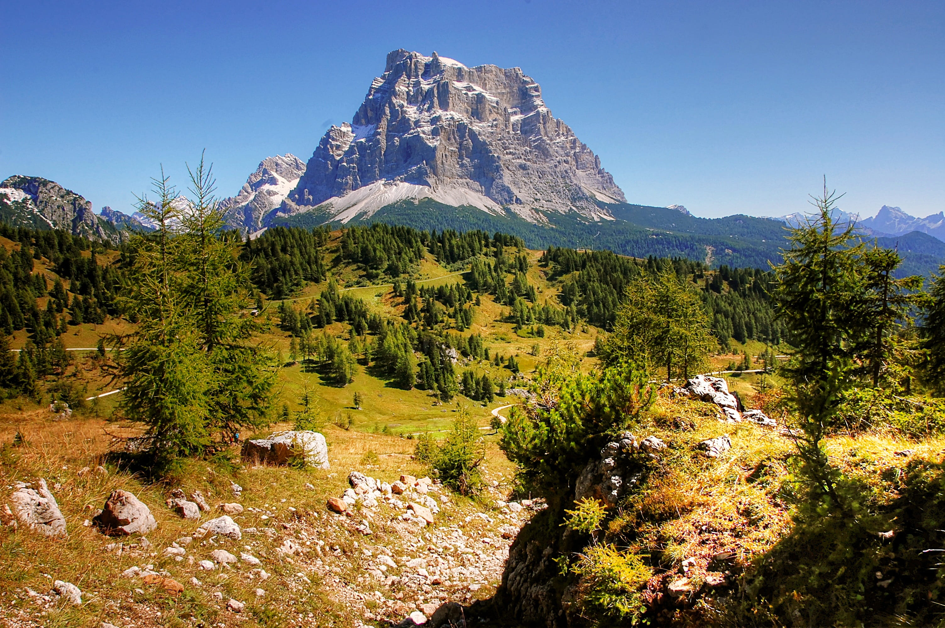 plant, alm, belluno, no people, outdoors, summer, landscape, rubble field, alpine panorama, tranquil scene, hike, snow, pelmo, alpine, italy, dolomites, HD Wallpaper