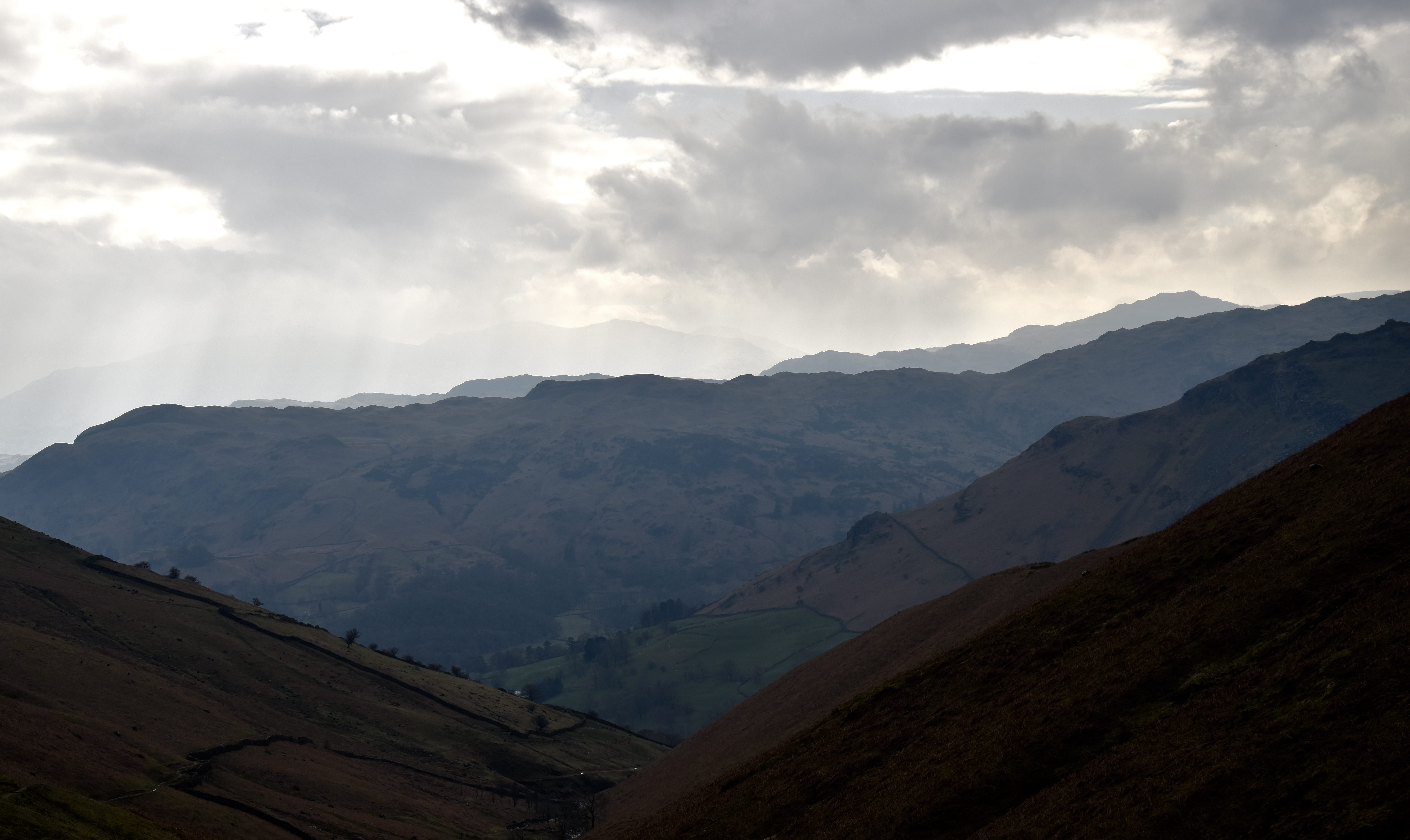 mountain range, clouds, scenics - nature, tranquility, outdoors, nature, no people, 5K, day, landscape, mountain peak, travel, range, colours, mountan, HD Wallpaper