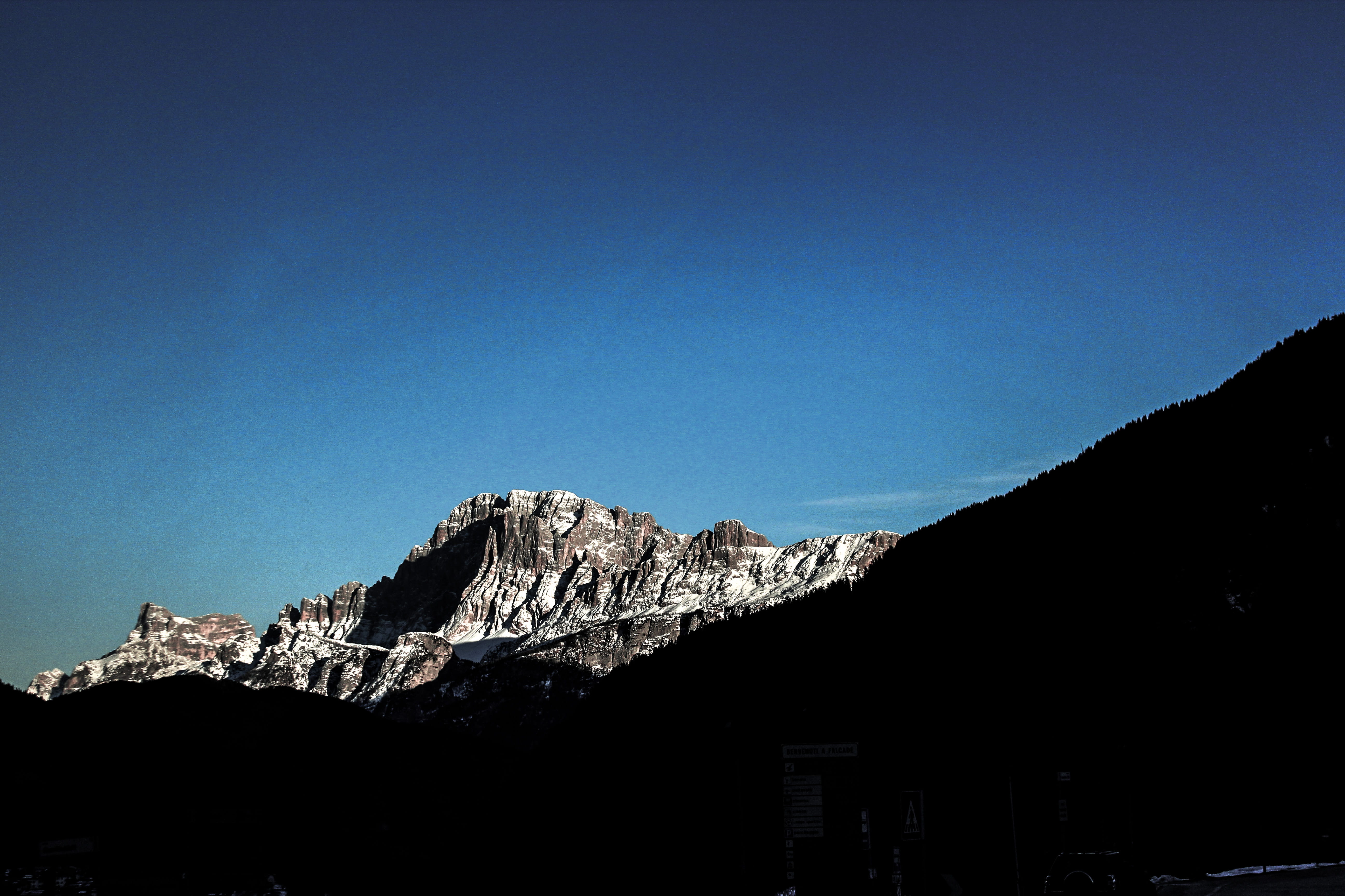 mountain, low angle view, history, mountains, day, sky, copy space, rock, nature, mountain range, campitello di fassa, building exterior, mountain peak, HD Wallpaper