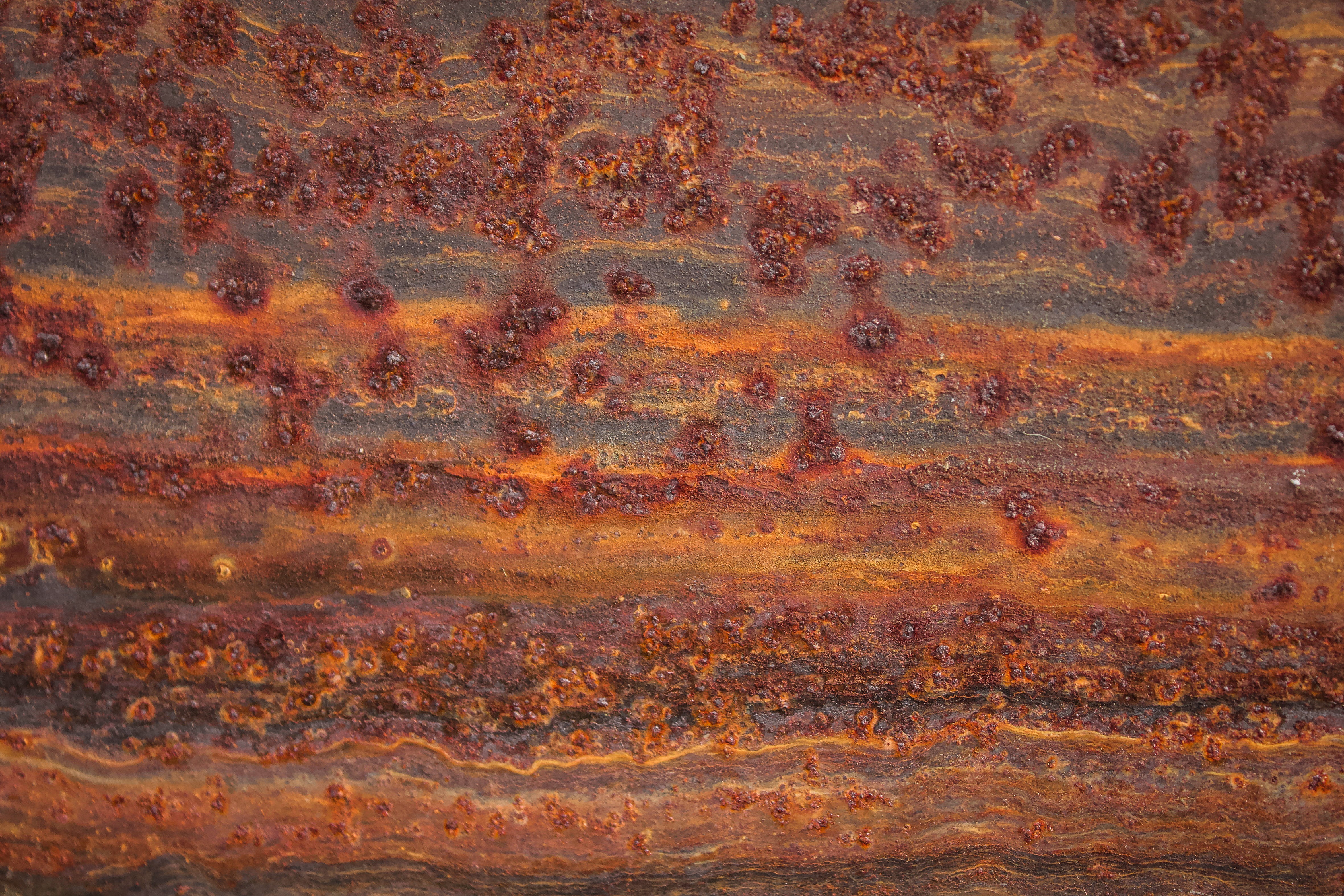granite, texture, rust, orange, orange color, file binder, wall - building feature, rural, rug, weathered, outdoors, polka dot, deterioration, guard rail, HD Wallpaper