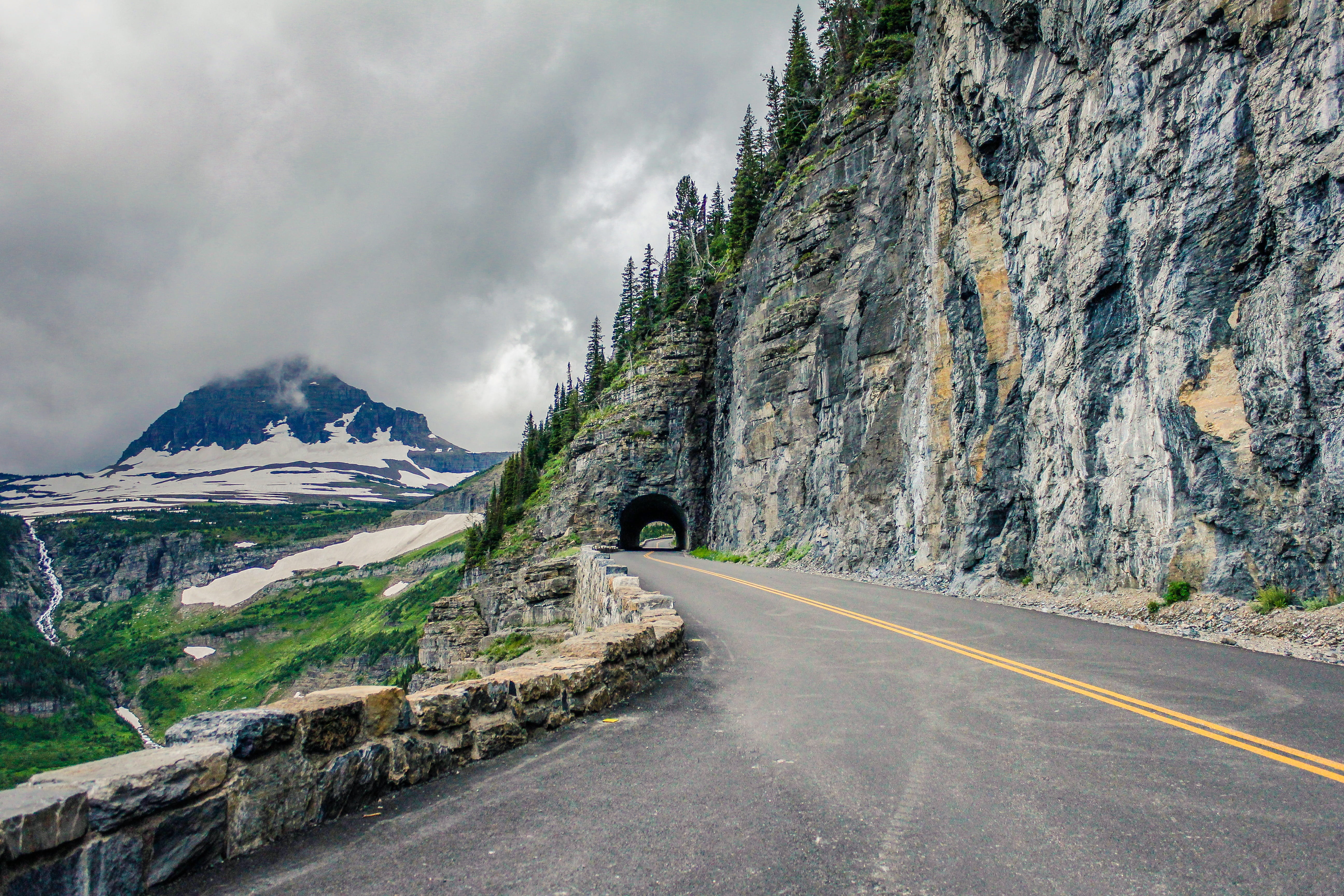 cliff, rock formation, travel, rock, day, drive, beauty in nature, scenics - nature, 5K, sign, solid, nature, transportation, cloud - sky, rocky, scene, HD Wallpaper