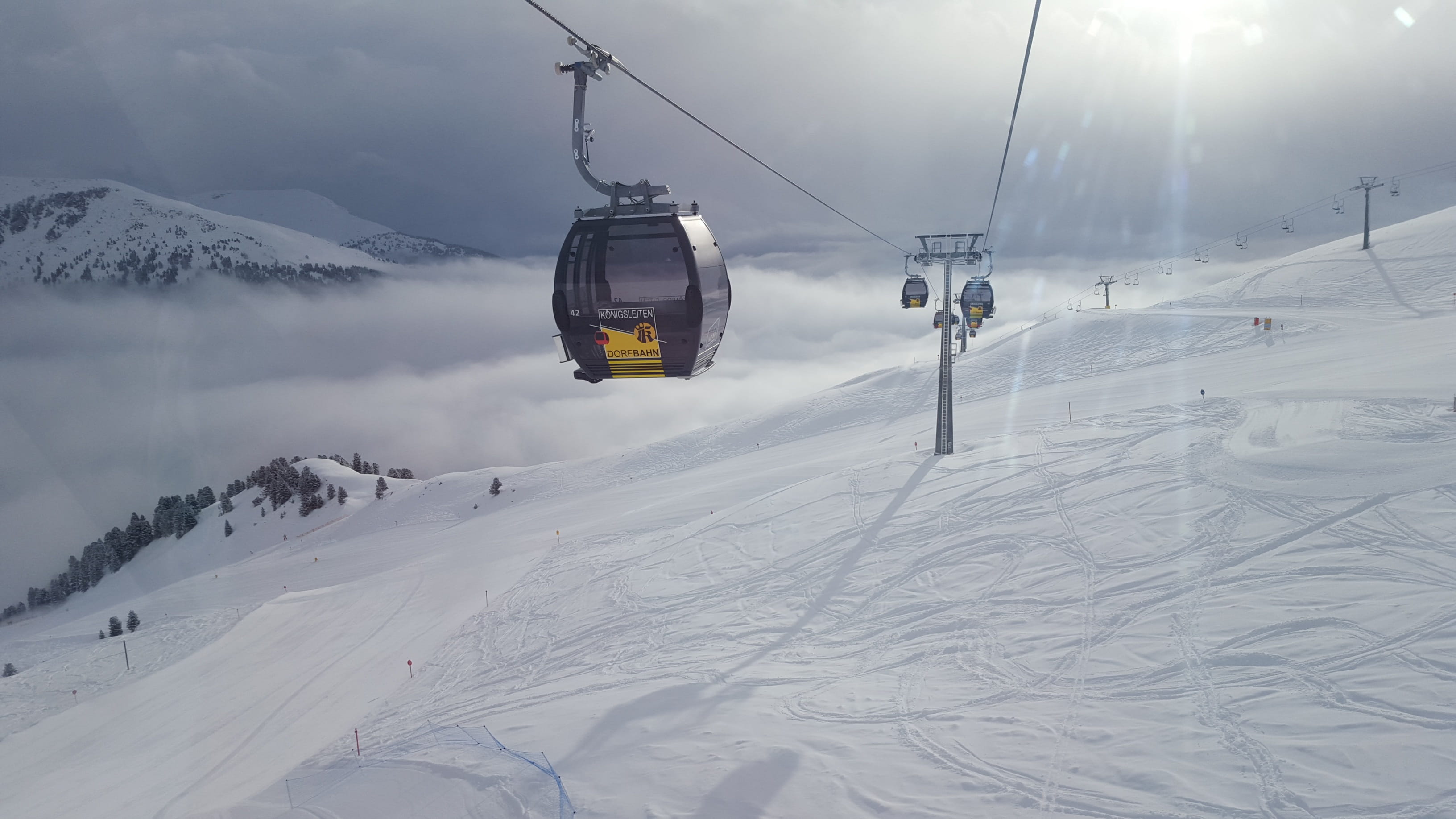 2K, cable car, travel, non-urban scene, ski Resort, landscape, snowy, Mountains, frost, frozen, field, transportation, weather, ski, hill, steel Cable, HD Wallpaper