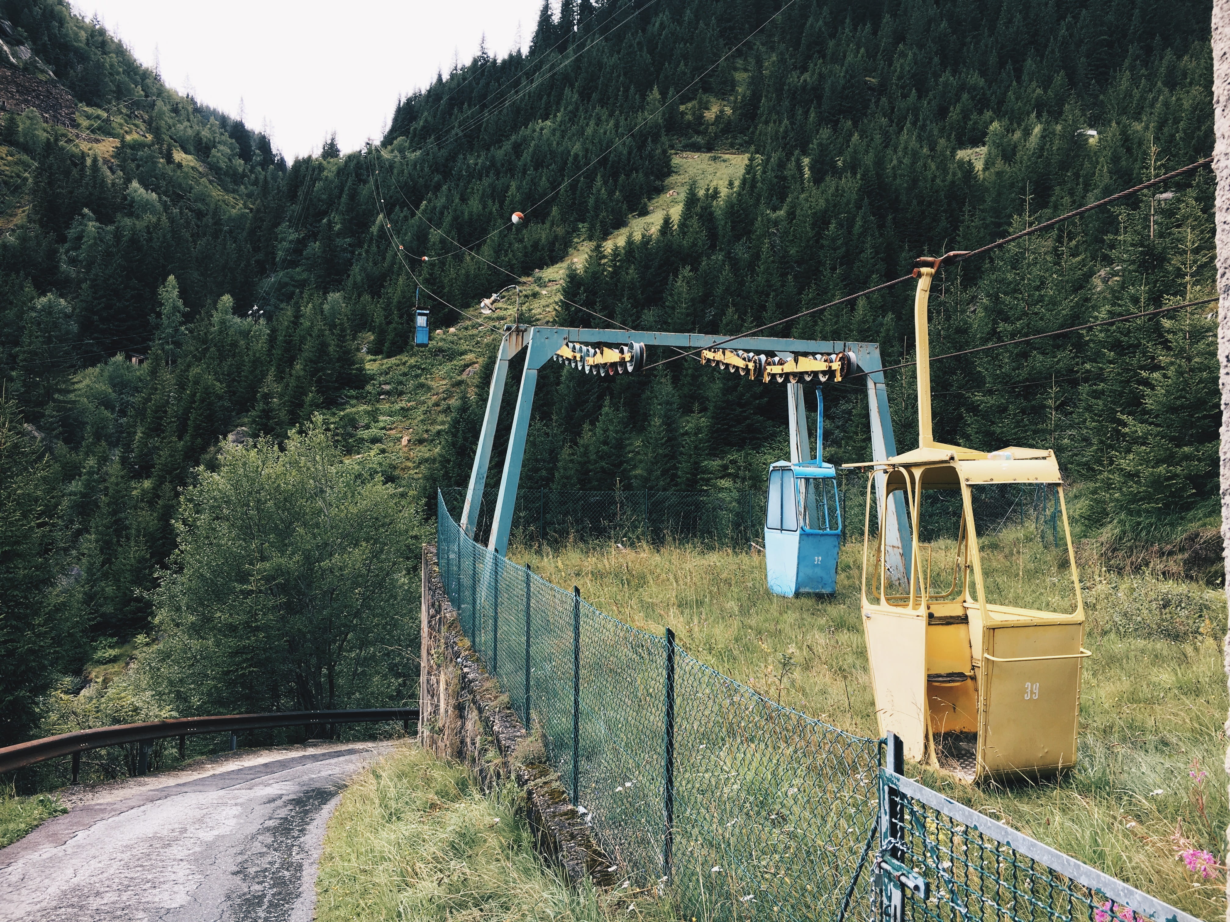 nature, cableway, rail transportation, land, mine, outdoors, plant, trees, non-urban scene, track, mode of transportation, no people, tranquil scene, mountain, HD Wallpaper