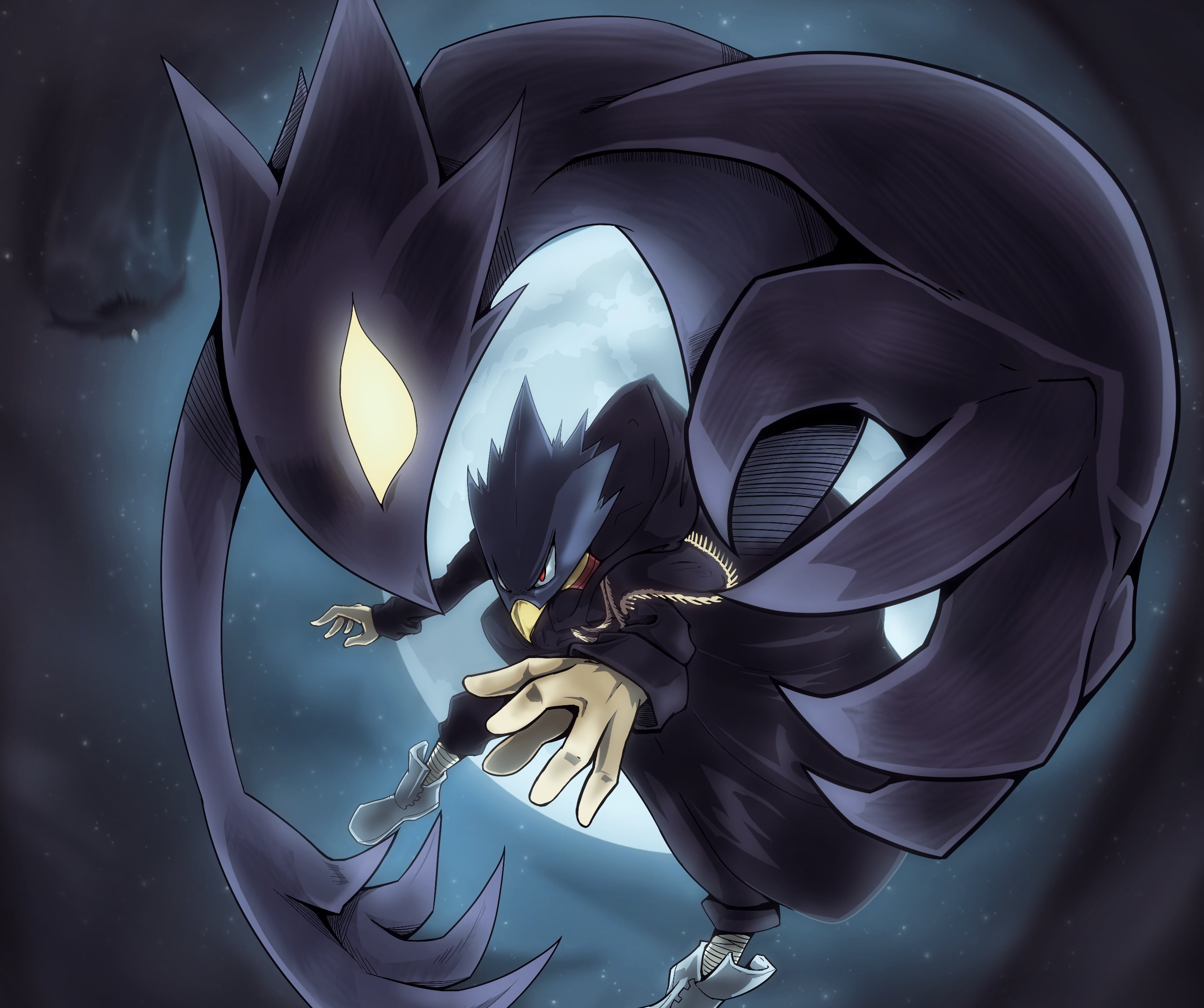 2K, Fumikage Tokoyami, Anime, My Hero Academia, HD Wallpaper