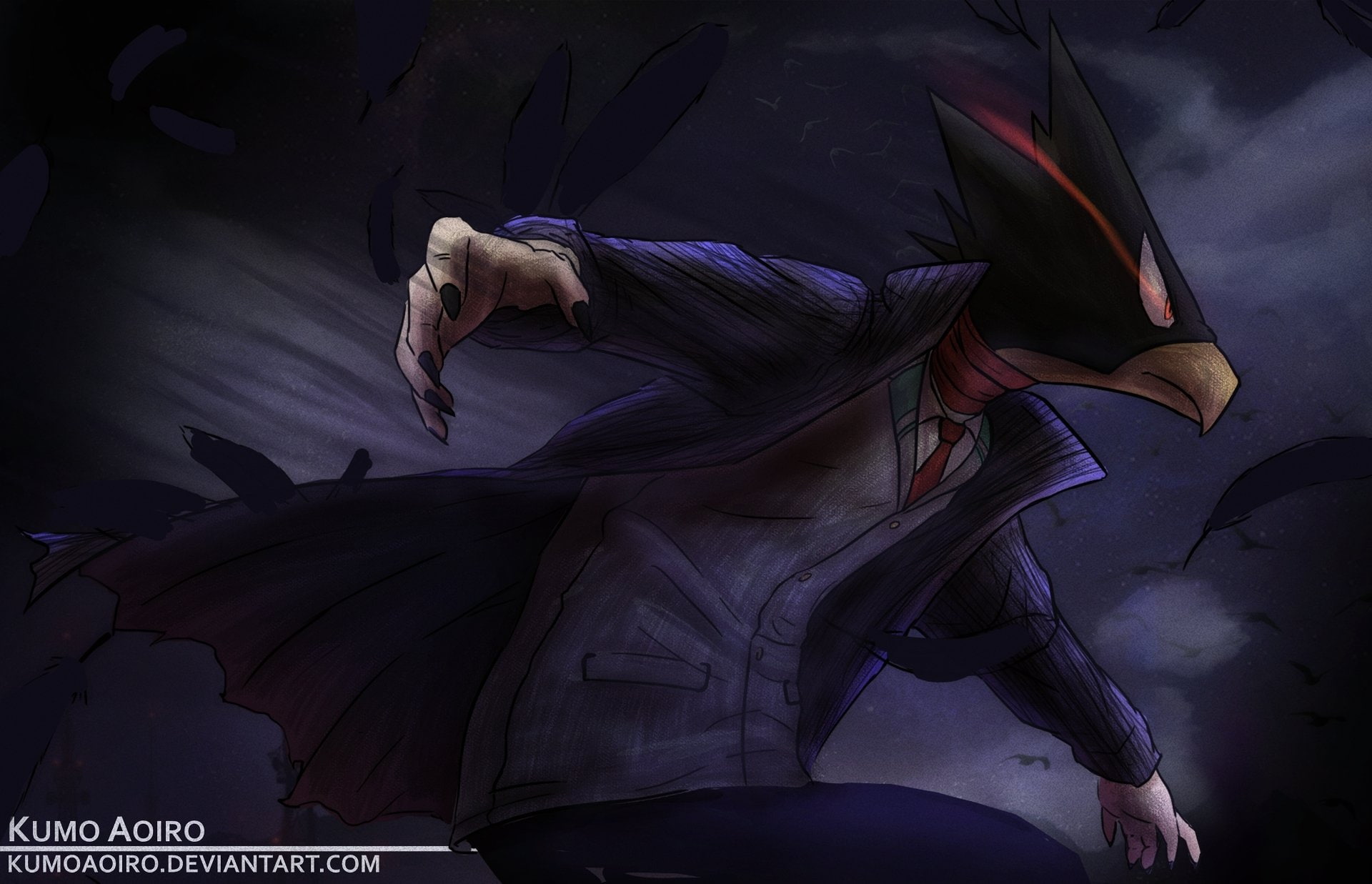 1080P, Fumikage Tokoyami, My Hero Academia, Anime, HD Wallpaper