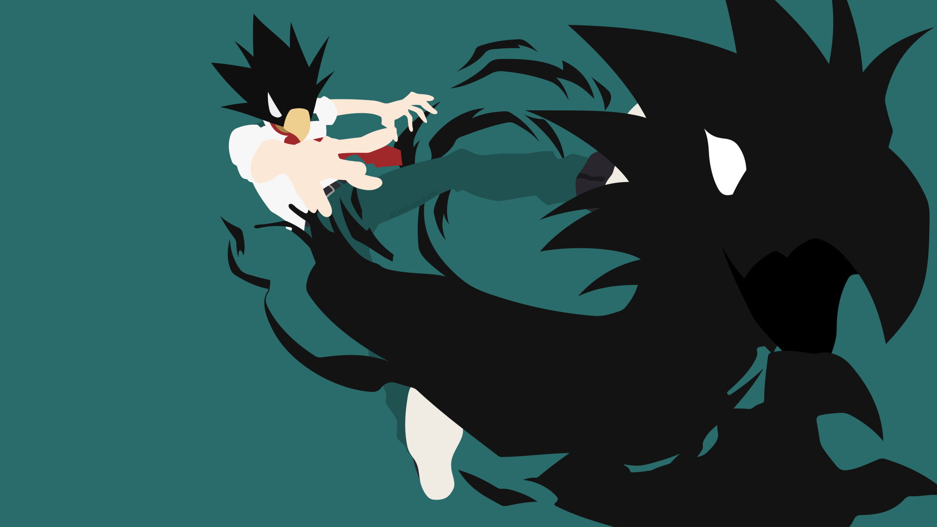My Hero Academia, Boku no Hero Academia, Fumikage Tokoyami, Minimalist, 1080P, Anime, HD Wallpaper