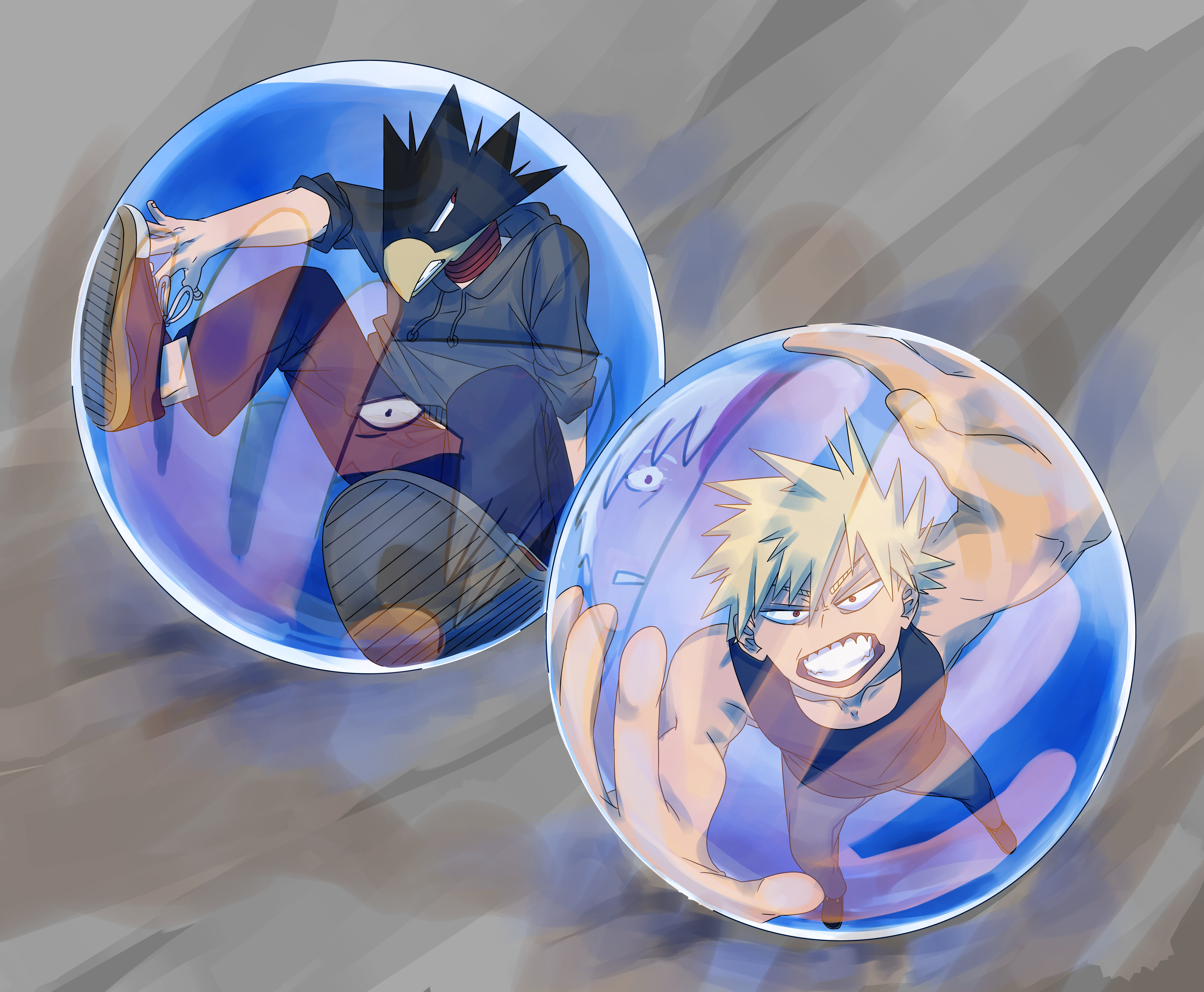 Anime, Katsuki Bakugou, Fumikage Tokoyami, My Hero Academia, 8K, HD Wallpaper