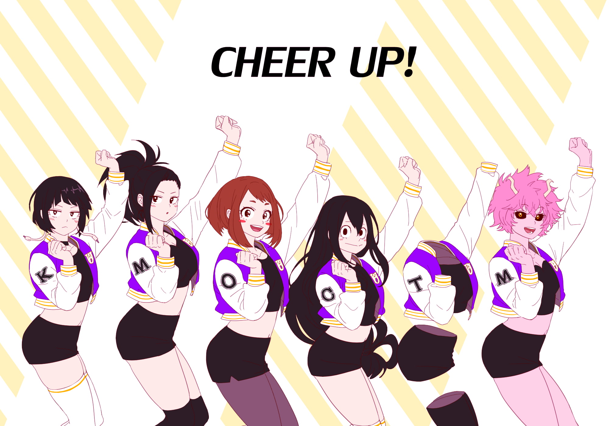 My Hero Academia, Tsuyu Asui, Mina Ashido, 1080P, Momo Yaoyorozu, Tooru Hagakure, Anime, Ochaco Uraraka, Kyouka Jirou, HD Wallpaper