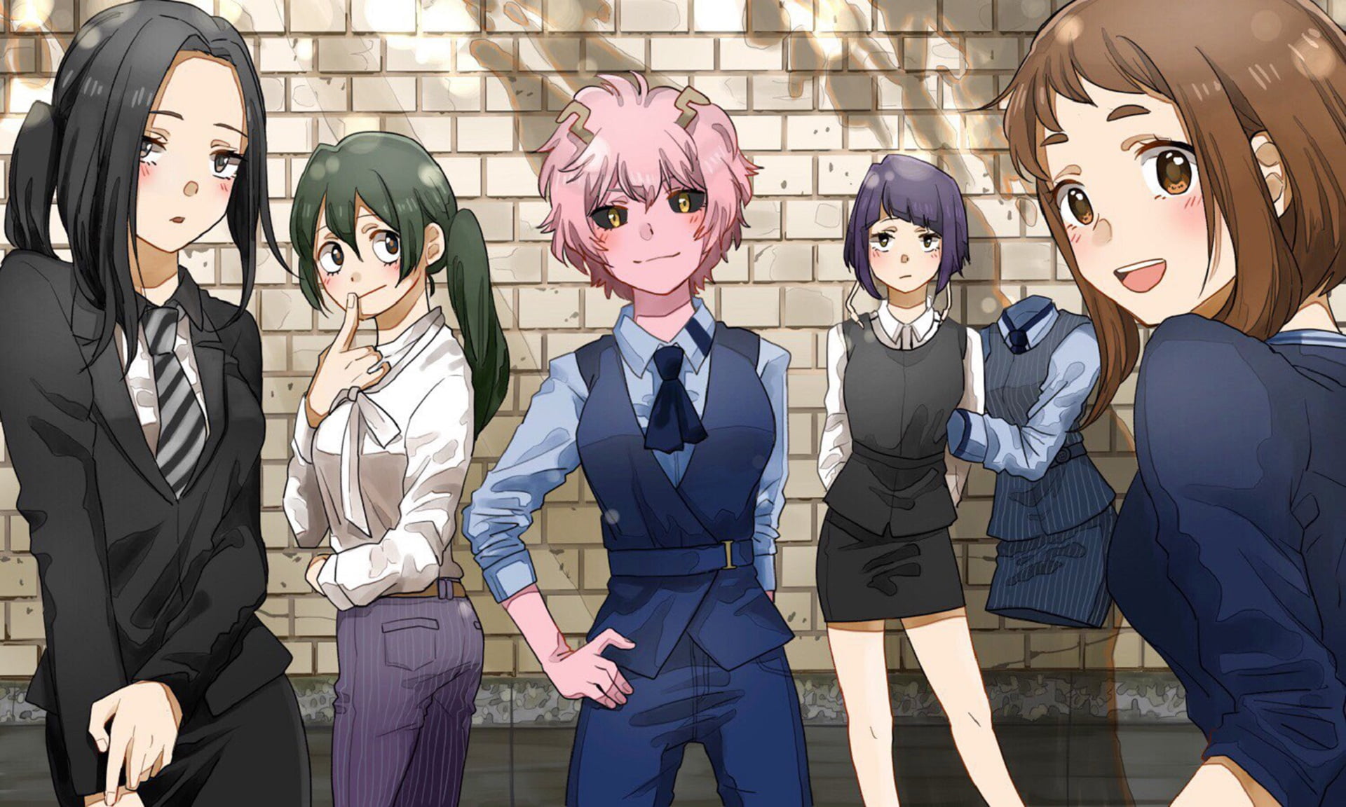 Kyōka Jirō, Anime, Tsuyu Asui, Toru Hagakure, My Hero Academia, 1080P, Ochaco Uraraka, Mina Ashido, HD Wallpaper
