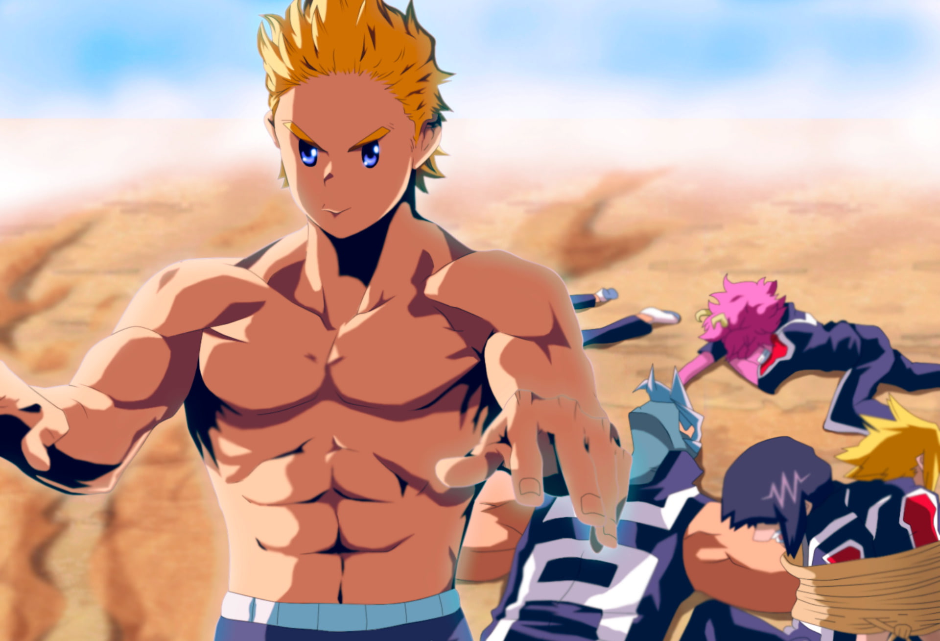 My Hero Academia, Anime, 1080P, Mirio Togata, Denki Kaminari, Mina Ashido, HD Wallpaper