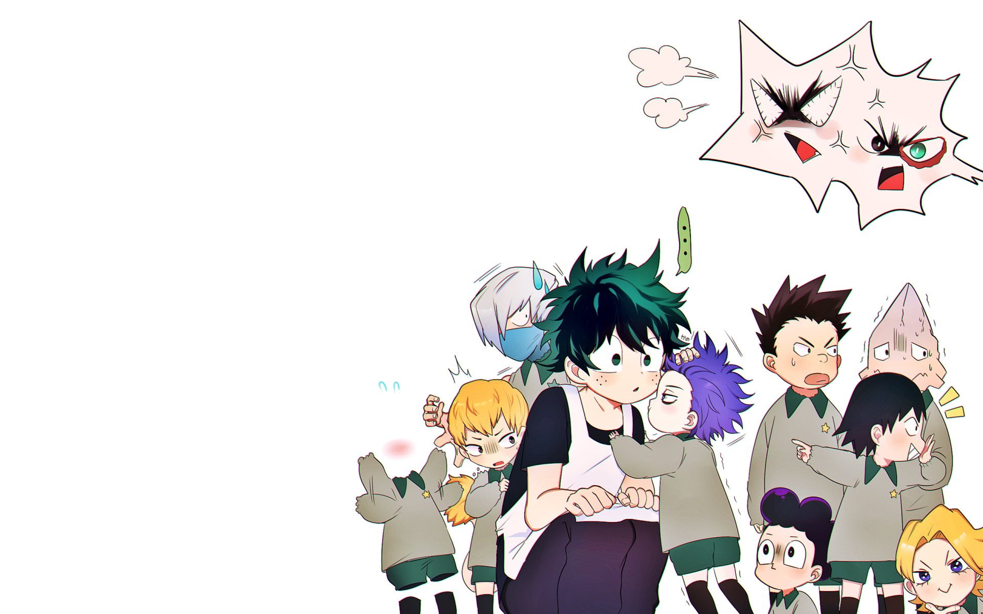 Minoru Mineta, Anime, My Hero Academia, Izuku Midoriya, 1080P, HD Wallpaper