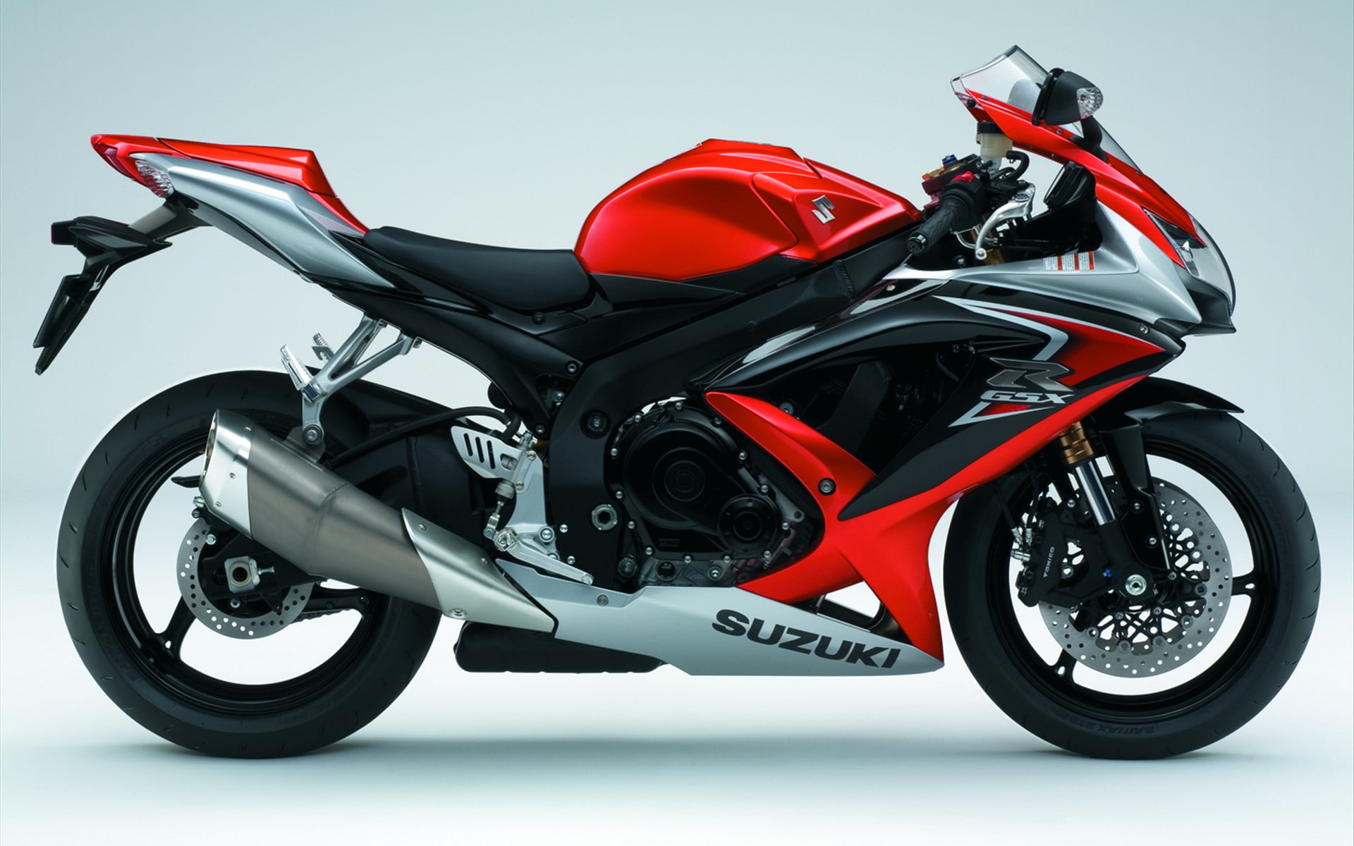 motorcycles, suzuki, 1080P, grey, black, bikes and motorcycles, gsx, hd, r, red, bikes, r600, HD Wallpaper