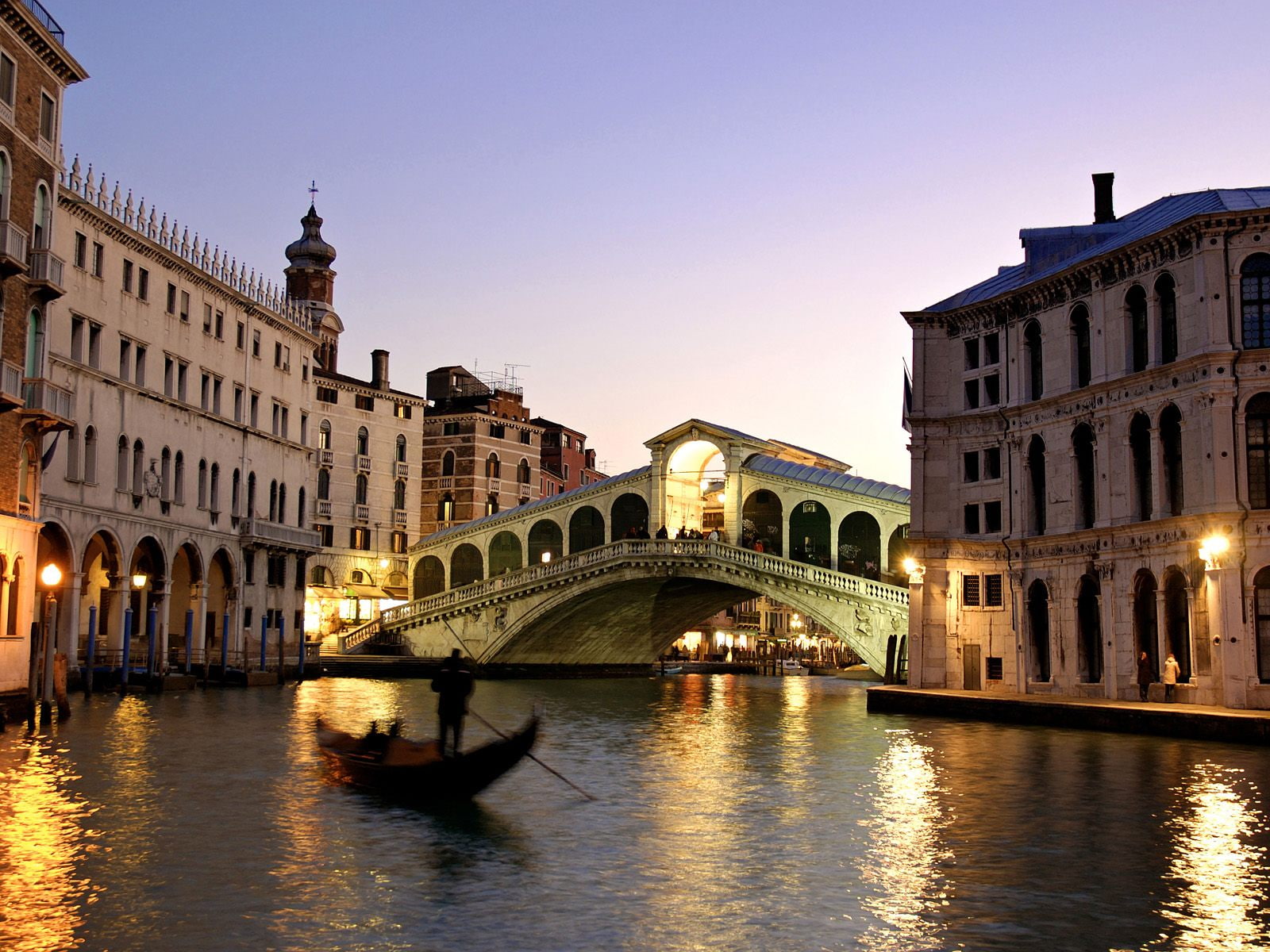 bridge, Rialto, Canal, Italy, Grand, 720P, HD Wallpaper