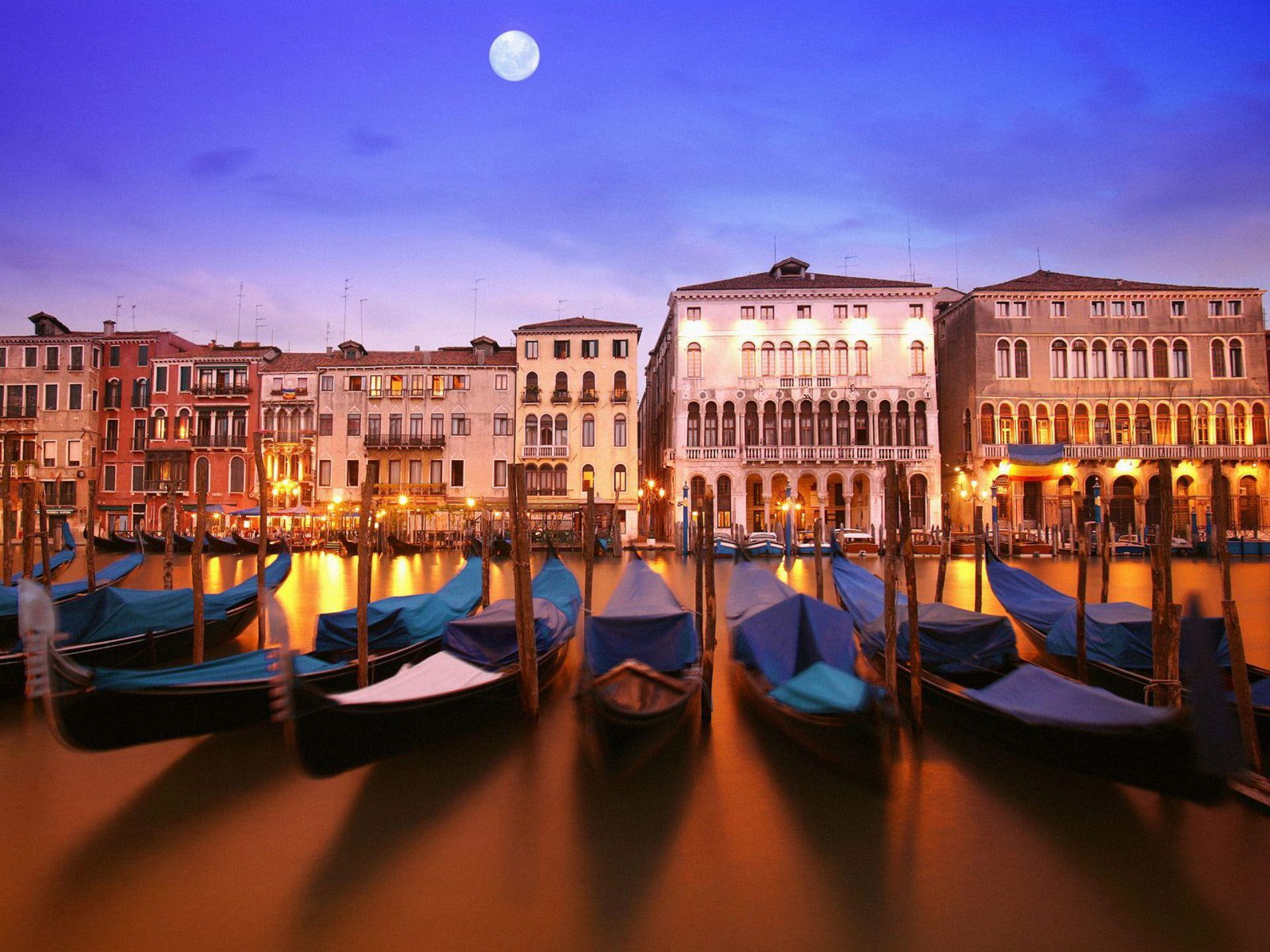 architecture, 1080P, notte, venezia, animals, other, di, HD Wallpaper