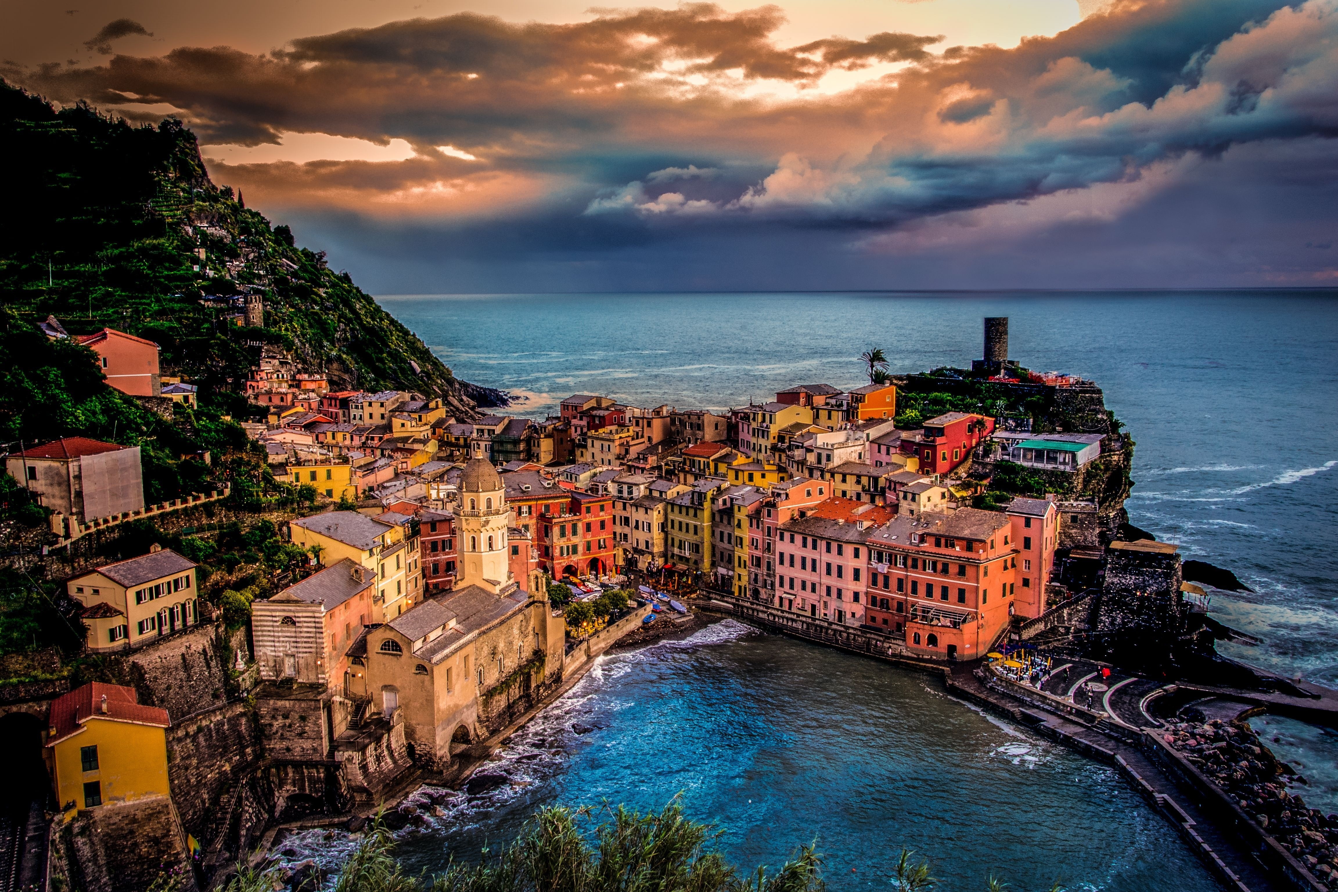 vernazza, 4K, HD Wallpaper