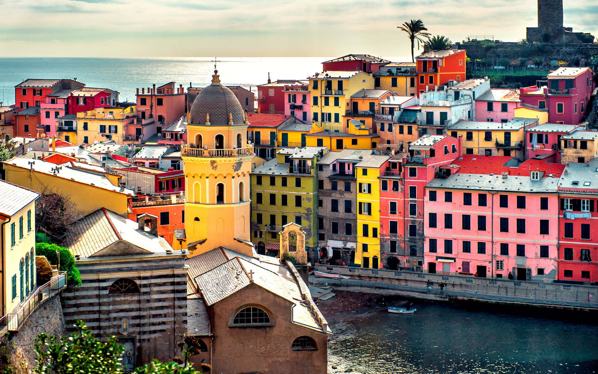 Vernazza, 1080P, Towns, HD Wallpaper