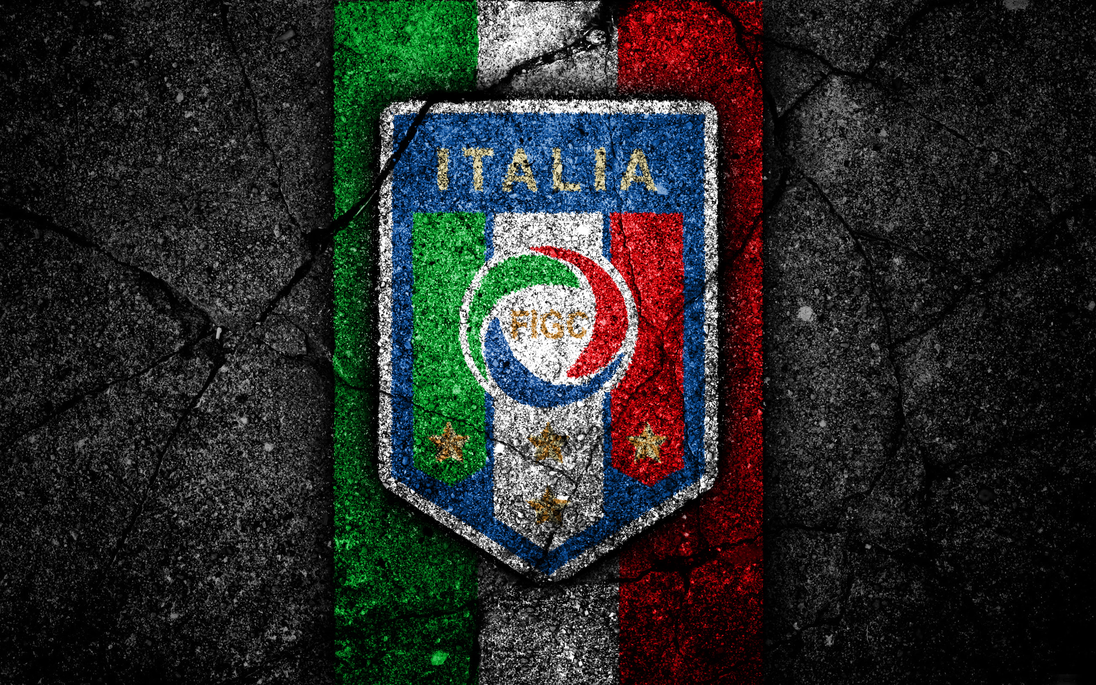 Italy National Football Team, Logo, 4K, Italy, Soccer, Emblem, HD Wallpaper