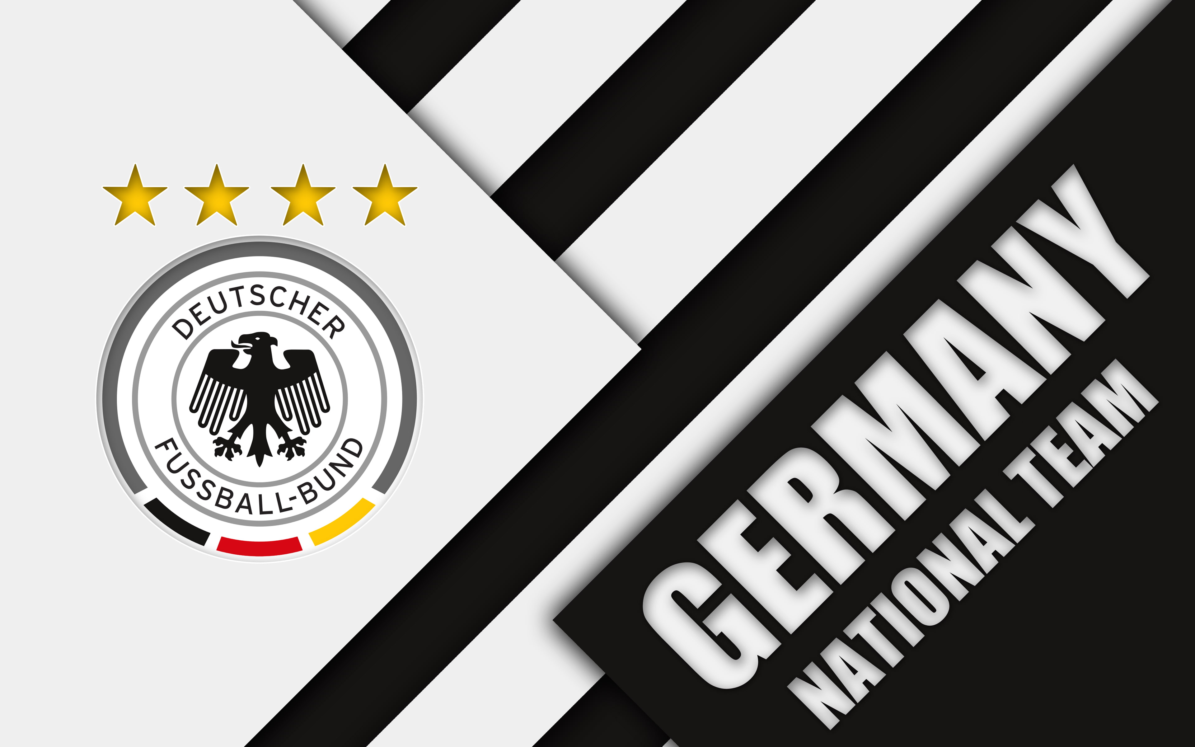 Logo, Germany, Soccer, 4K, Emblem, Germany National Football Team, HD Wallpaper