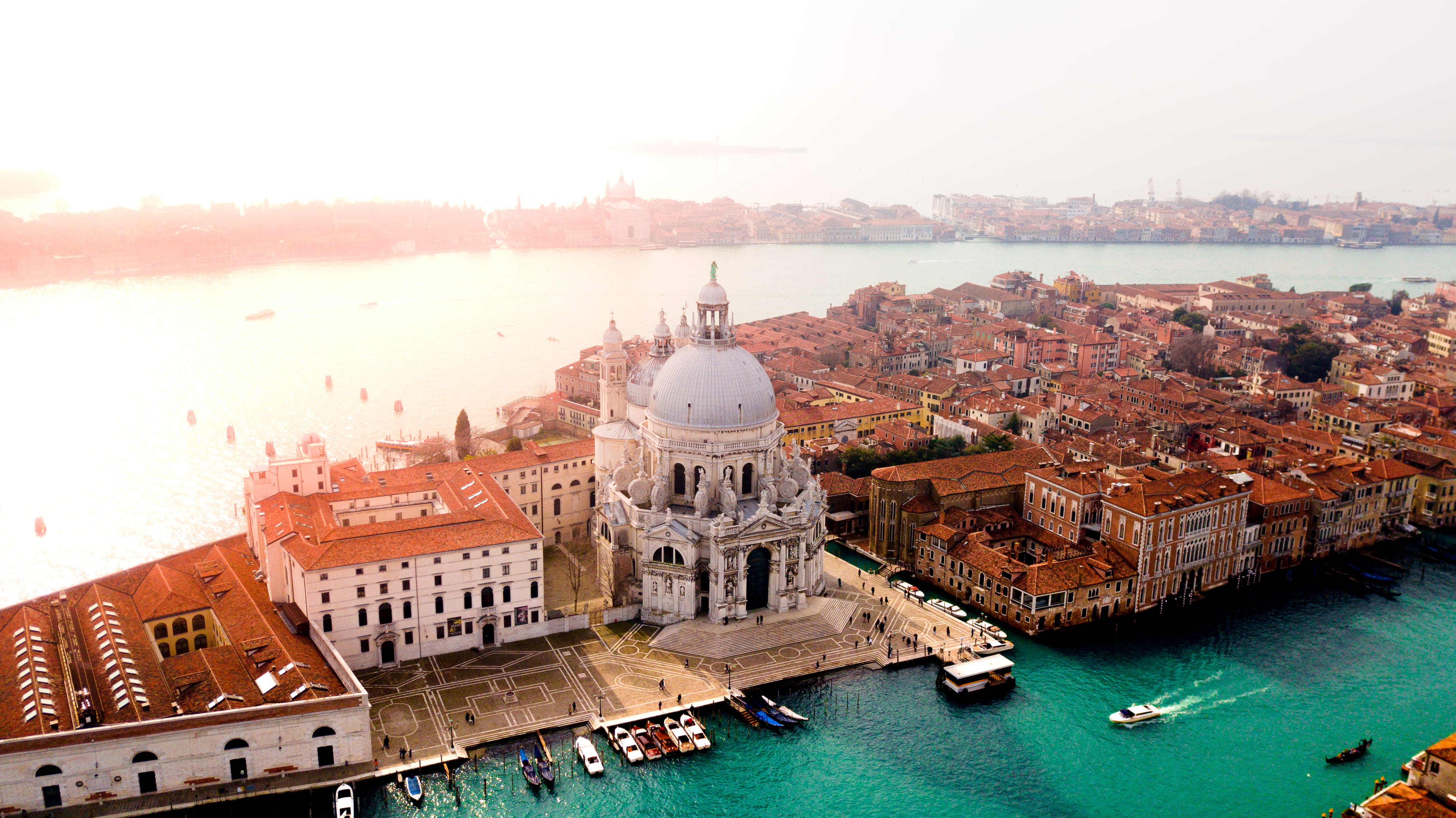italy, old, cityscape, vacations, town, island, tower, river, water, history, drone view of venice, concrete, built Structure, basilica venice, panoramic, HD Wallpaper