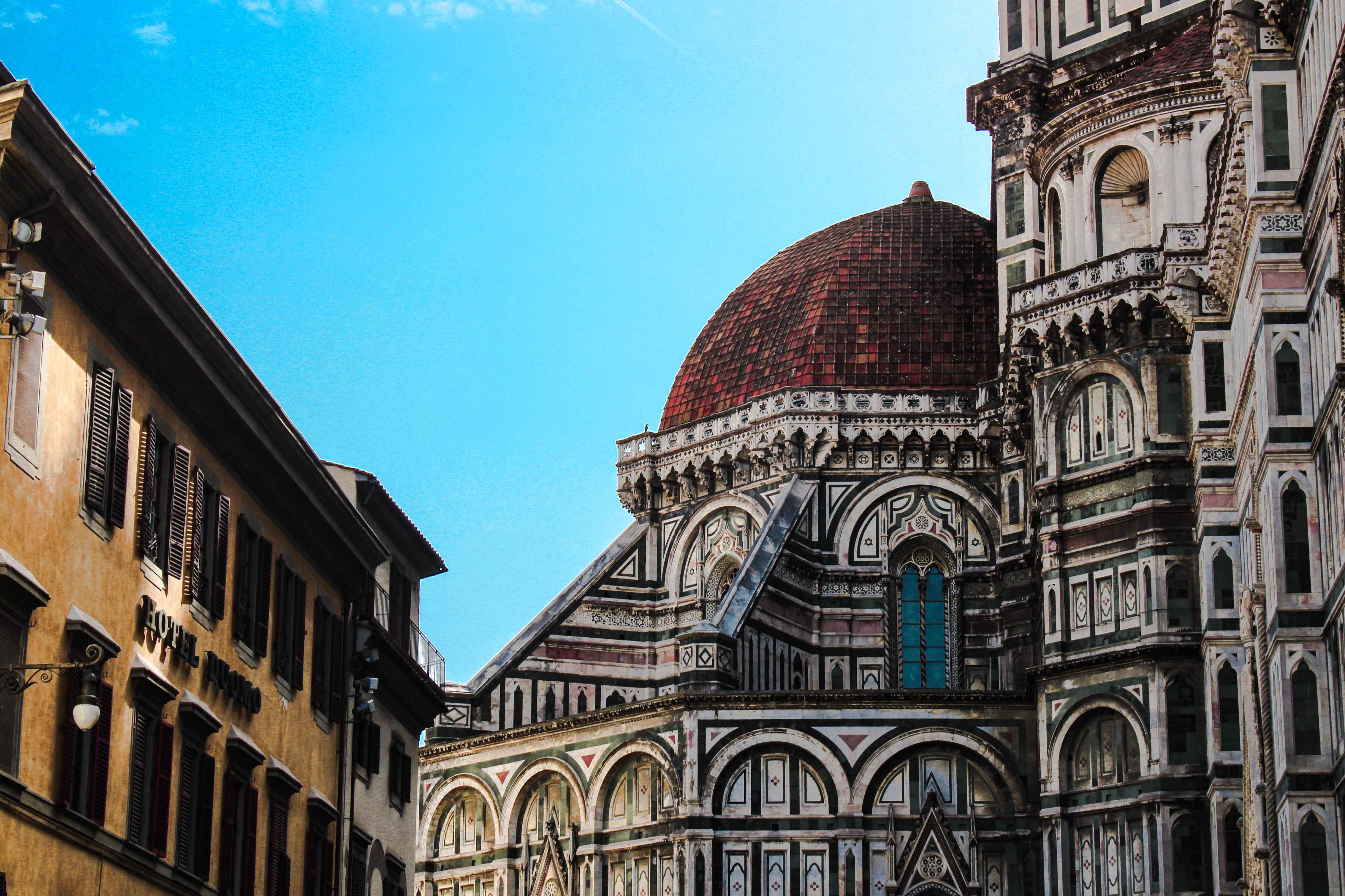 belief, sky, dome, city scape, roof, city landscape, building exterior, skyline, firenze, outdoors, summer, florence, built structure, day, architecture, HD Wallpaper