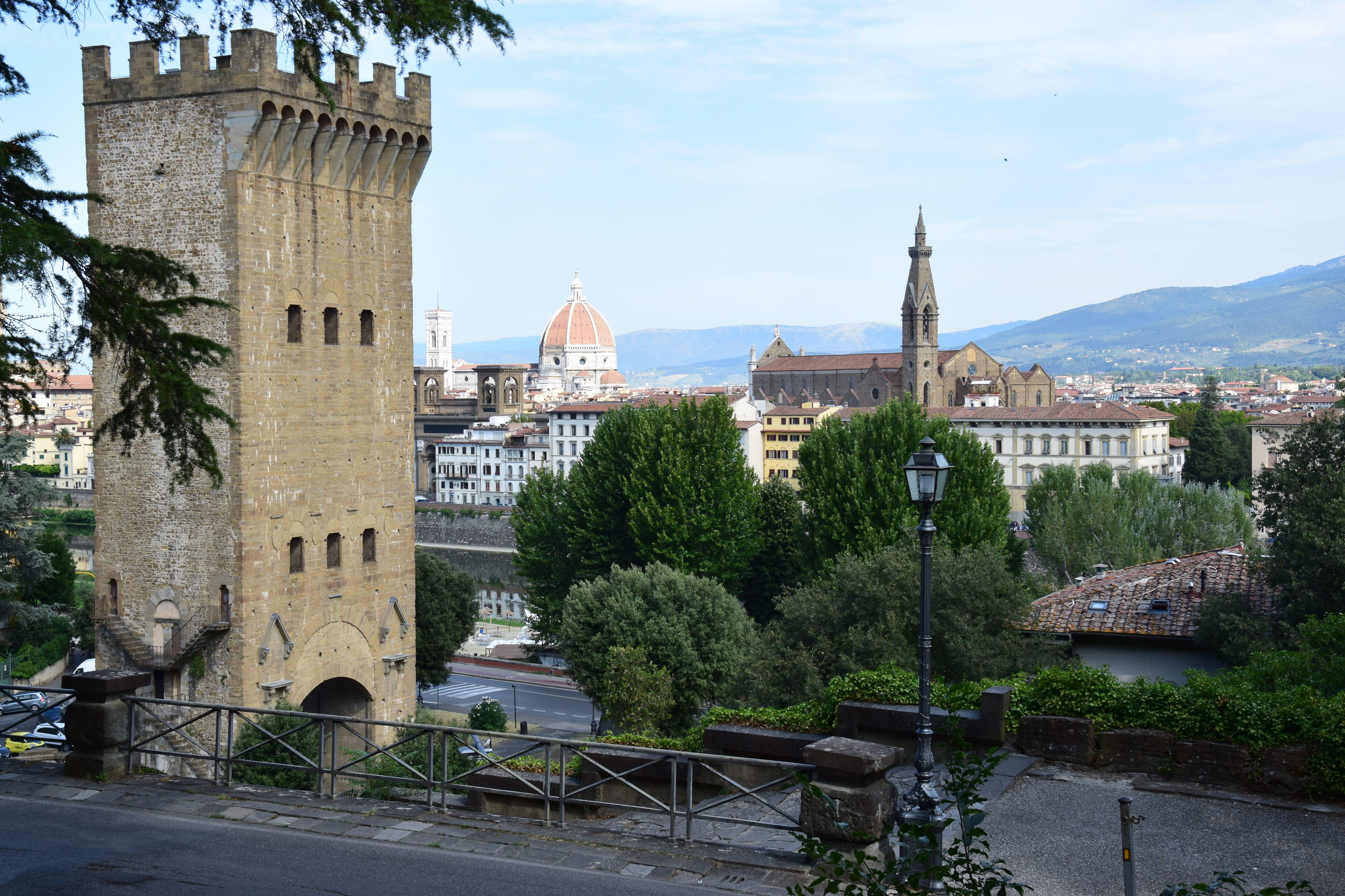 built structure, travel destinations, plant, tuscany, duomo, 5K, landscape, monuments, religion, florence, outdoors, tourism, dome, no people, tree, travel, HD Wallpaper
