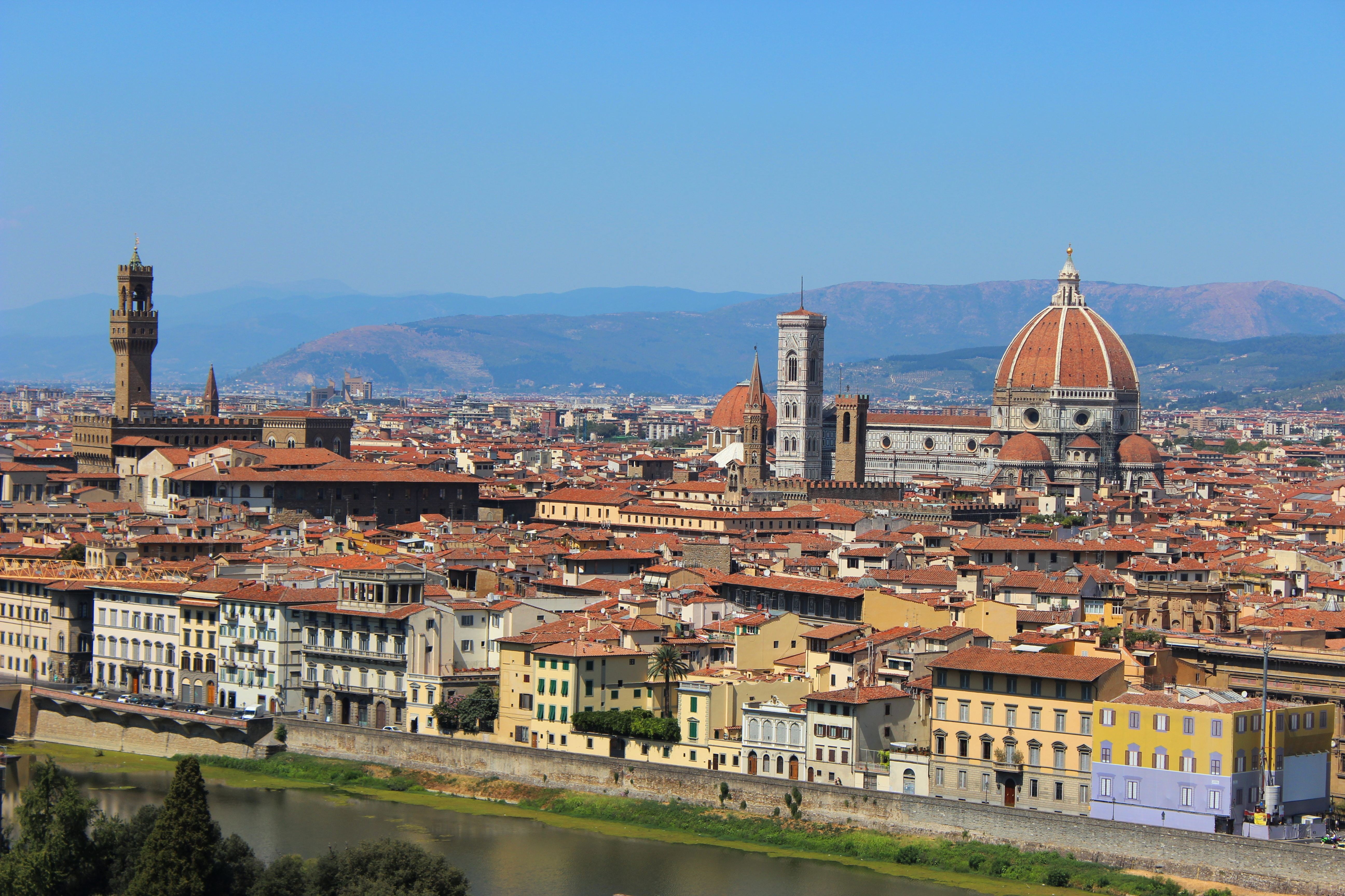 spirituality, arno, no people, brunelleschi, architecture, built structure, daytime, palazzo della signoria, buildings, italy, religion, travel destinations, HD Wallpaper