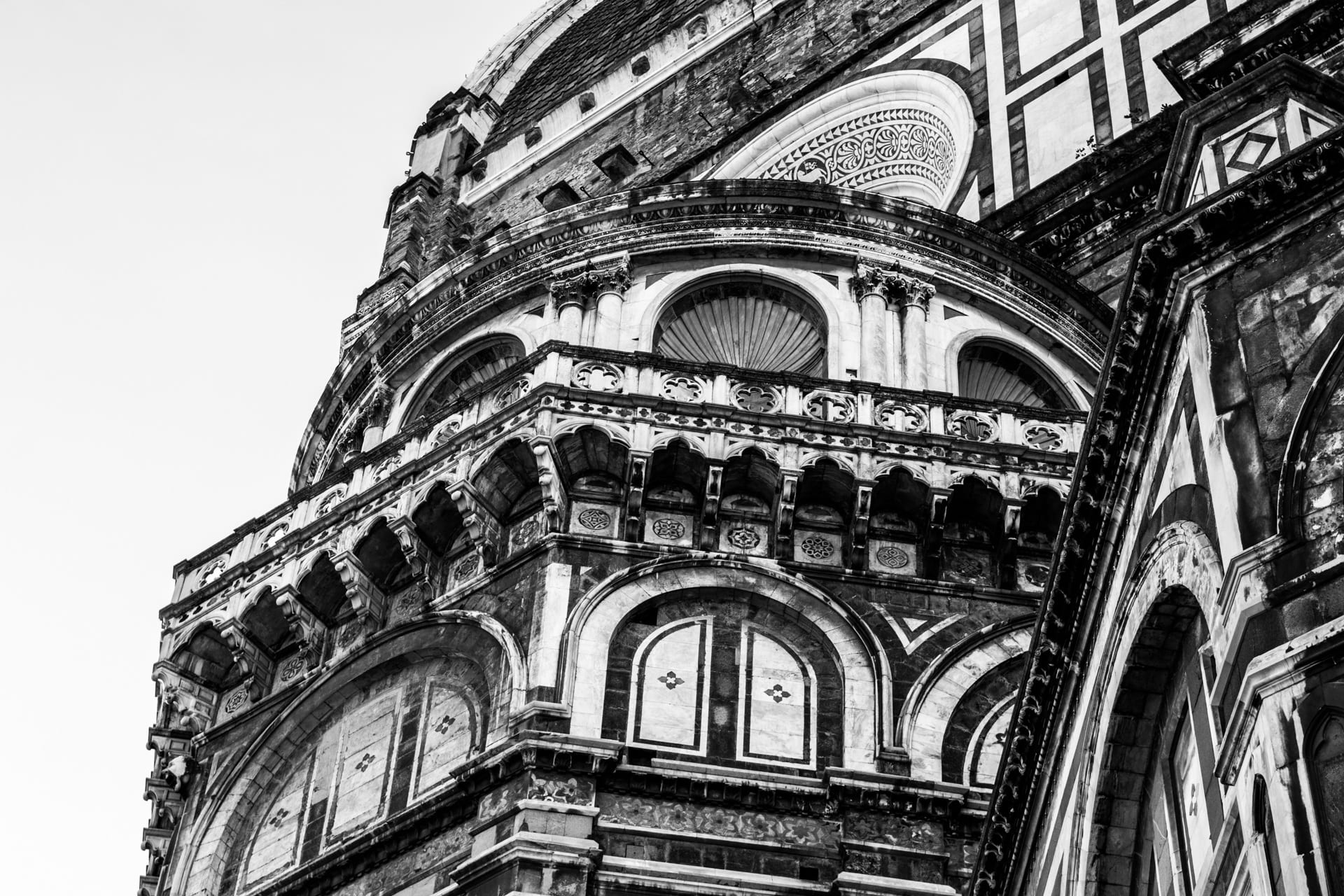 facade, 1080P, firenze, architecture, dom, italy, religion, belief, arch, cattedrale di santa maria del fiore, place of worship, tourism, city, sky, building, HD Wallpaper