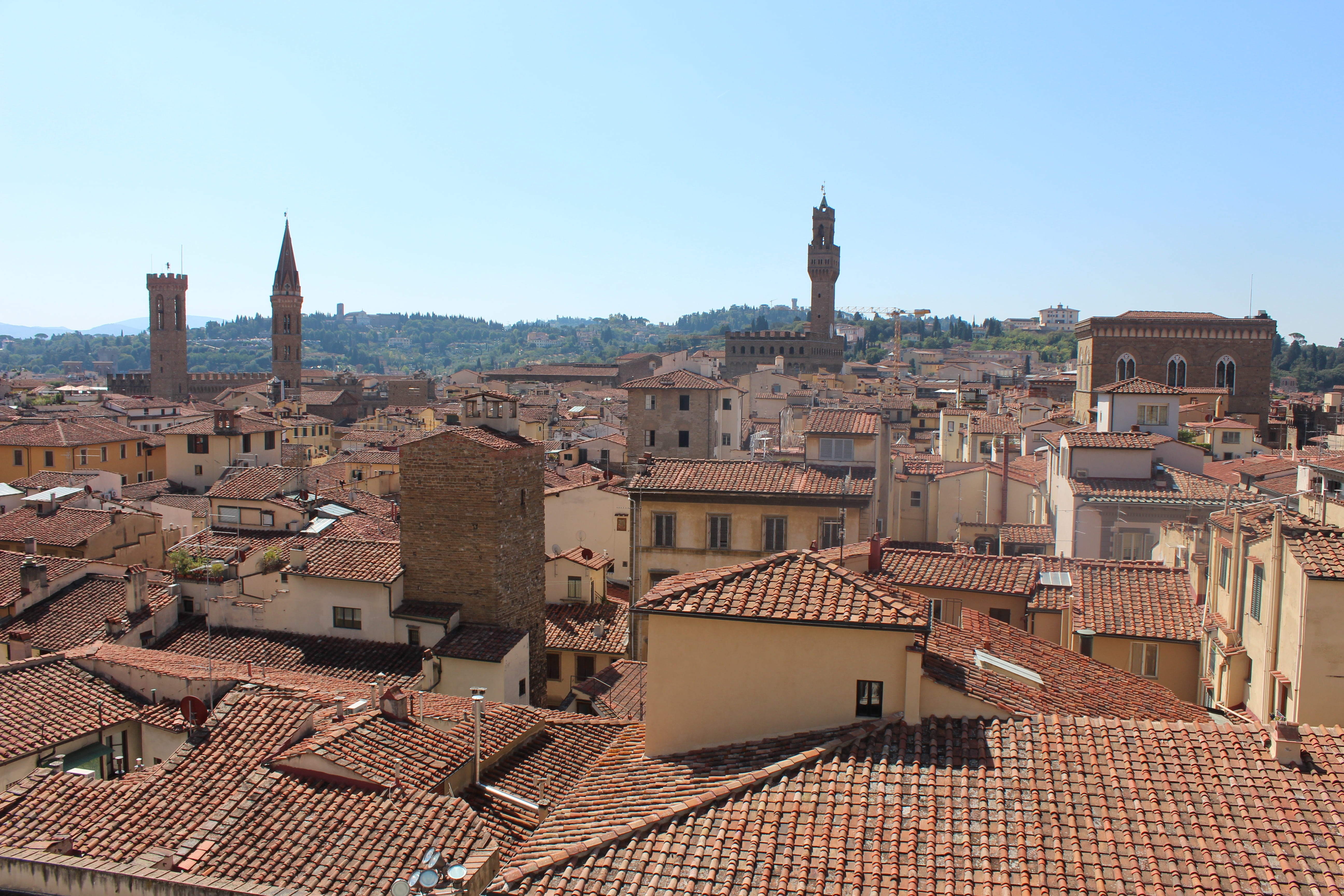 religion, town, firenze, nature, high angle view, old, renaissance, city, place of worship, travel, spire, building, florence, sky, tuscany, townscape, HD Wallpaper