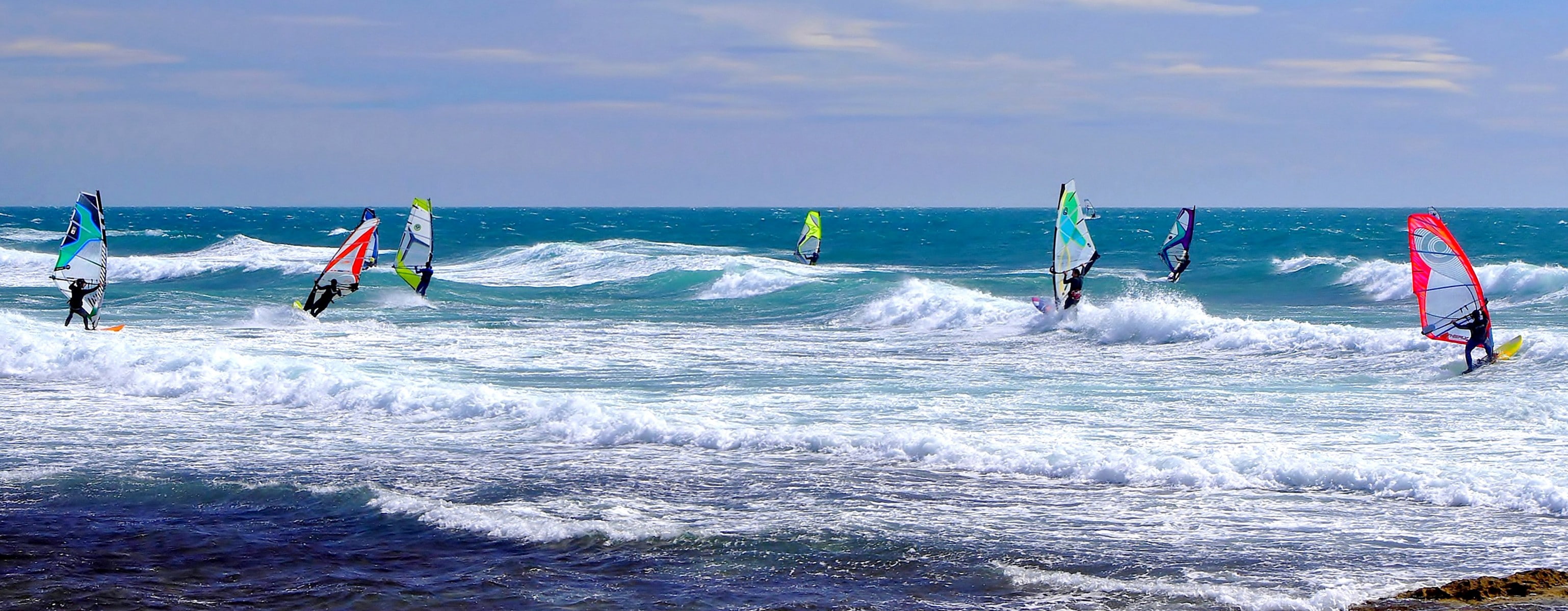 2K, sports, windsurfing, waves, ocean, HD Wallpaper